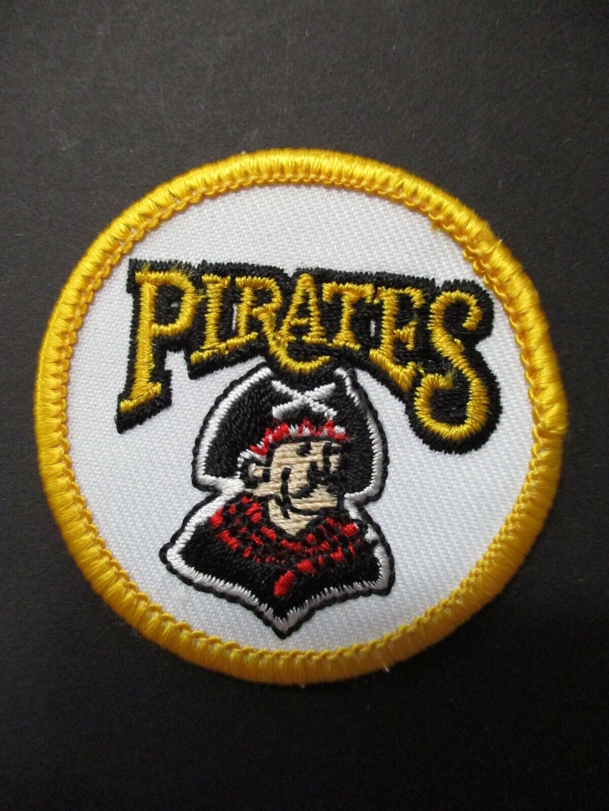 Pittsburgh Pirates Patch Circle Logo MLB Baseball Size 2 x 2 inches