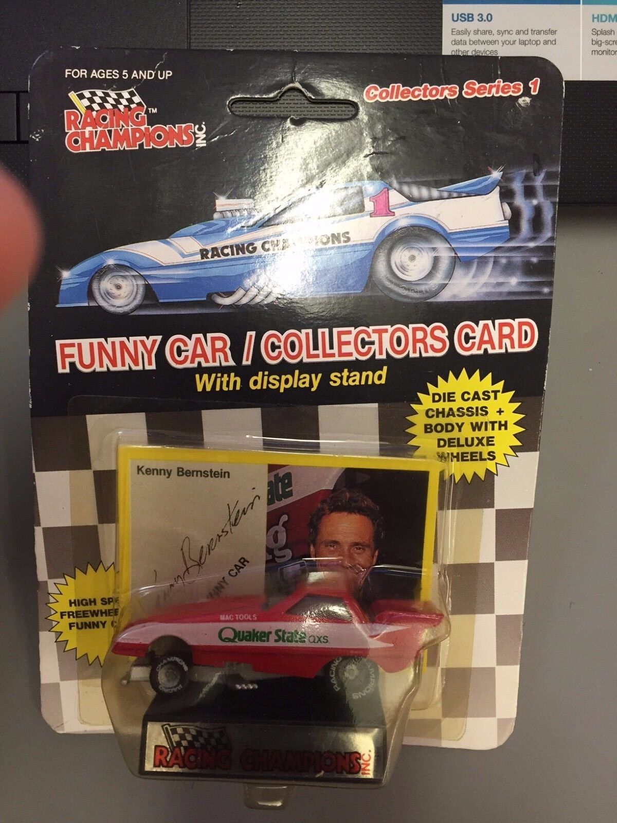 Kenny Bernstein 1989 Racing Champions Funny Car NIP Series 1 Quaker State