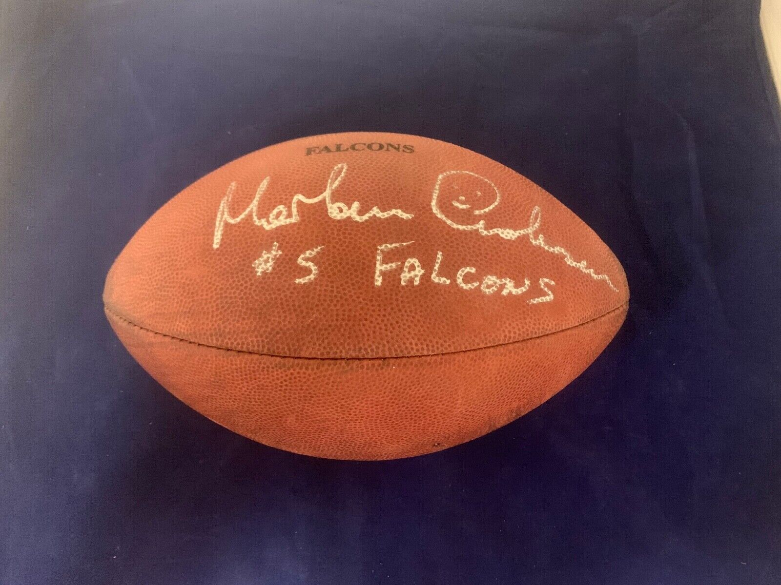 Morton Anderson Autograph Game Used Falcons Duke Football with JSA COA #R02451