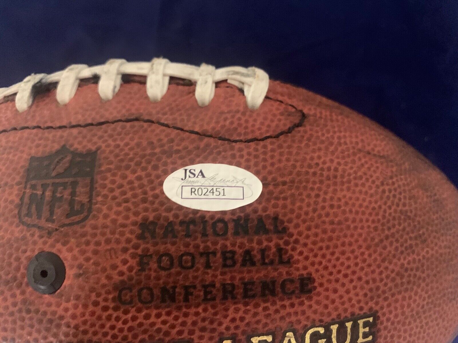 Morton Anderson Autograph Game Used Falcons Duke Football with JSA COA #R02451