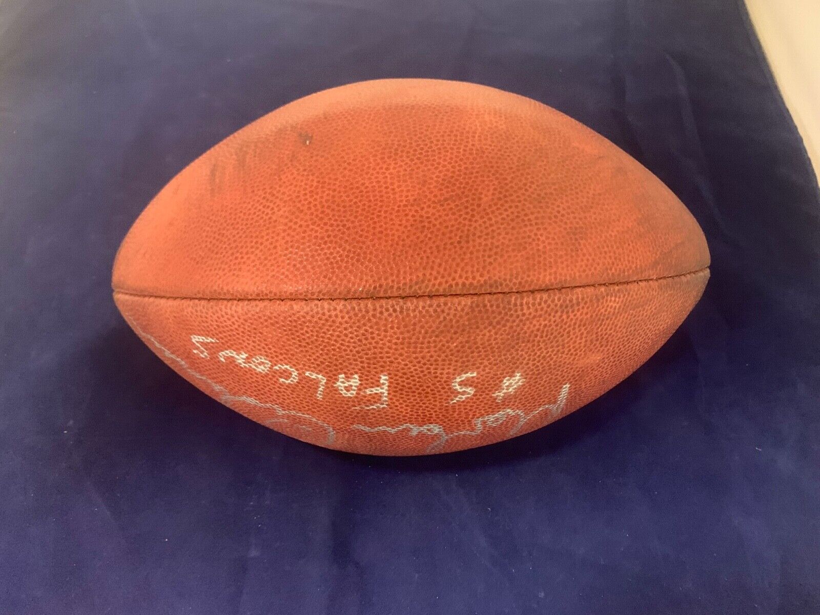 Morton Anderson Autograph Game Used Falcons Duke Football with JSA COA #R02451