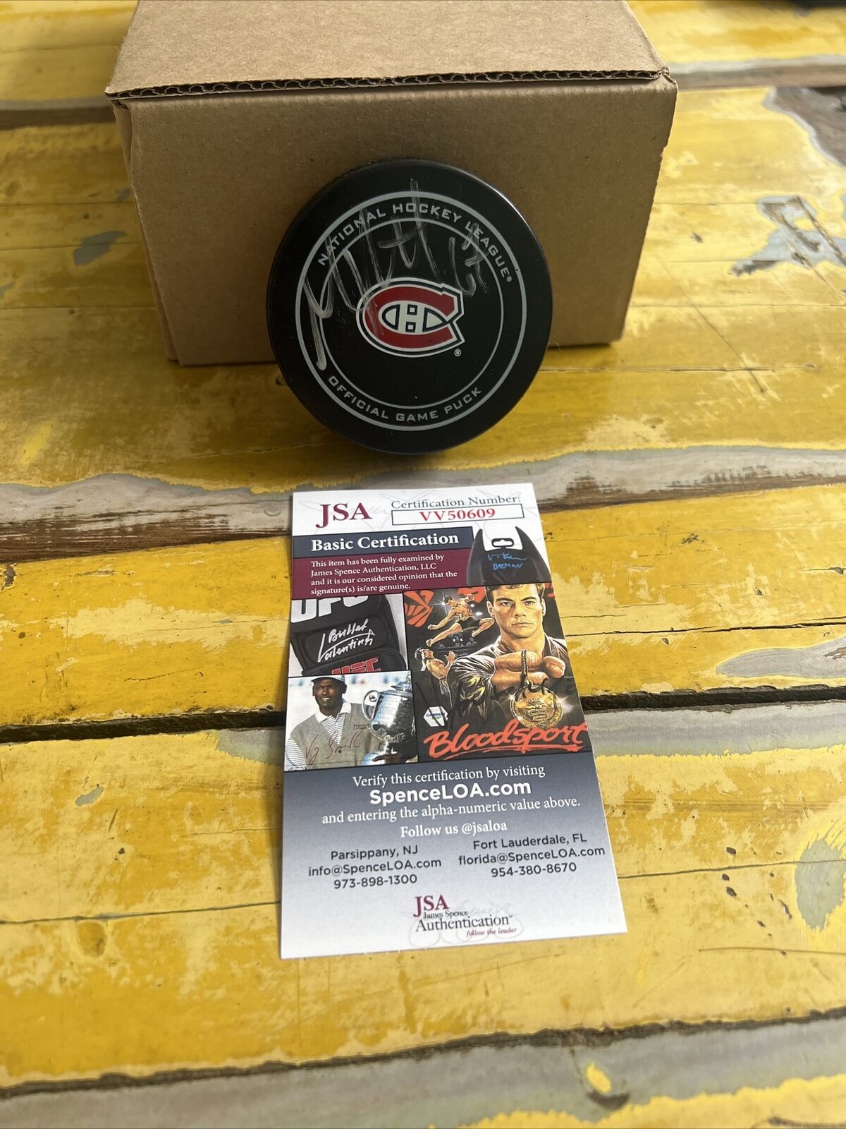 NHL Max Pacioretty Autographed Signed Canadiens Official Game Puck JSA COA