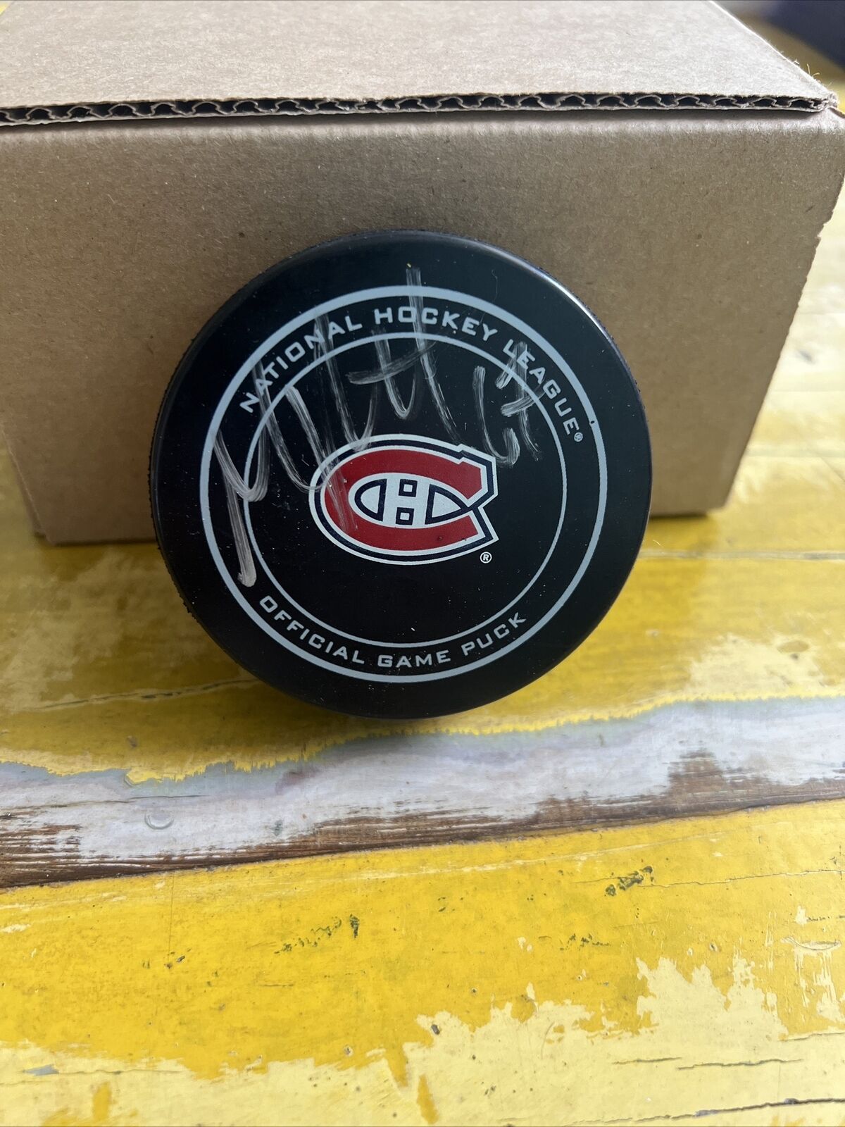 NHL Max Pacioretty Autographed Signed Canadiens Official Game Puck JSA COA