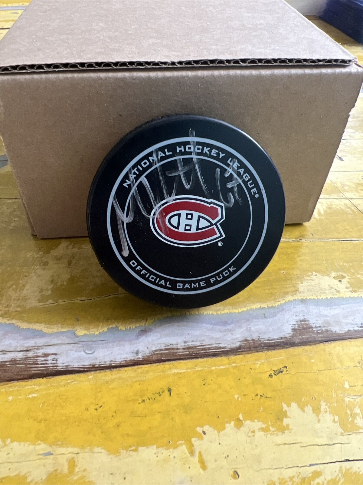 NHL Max Pacioretty Autographed Signed Canadiens Official Game Puck JSA COA