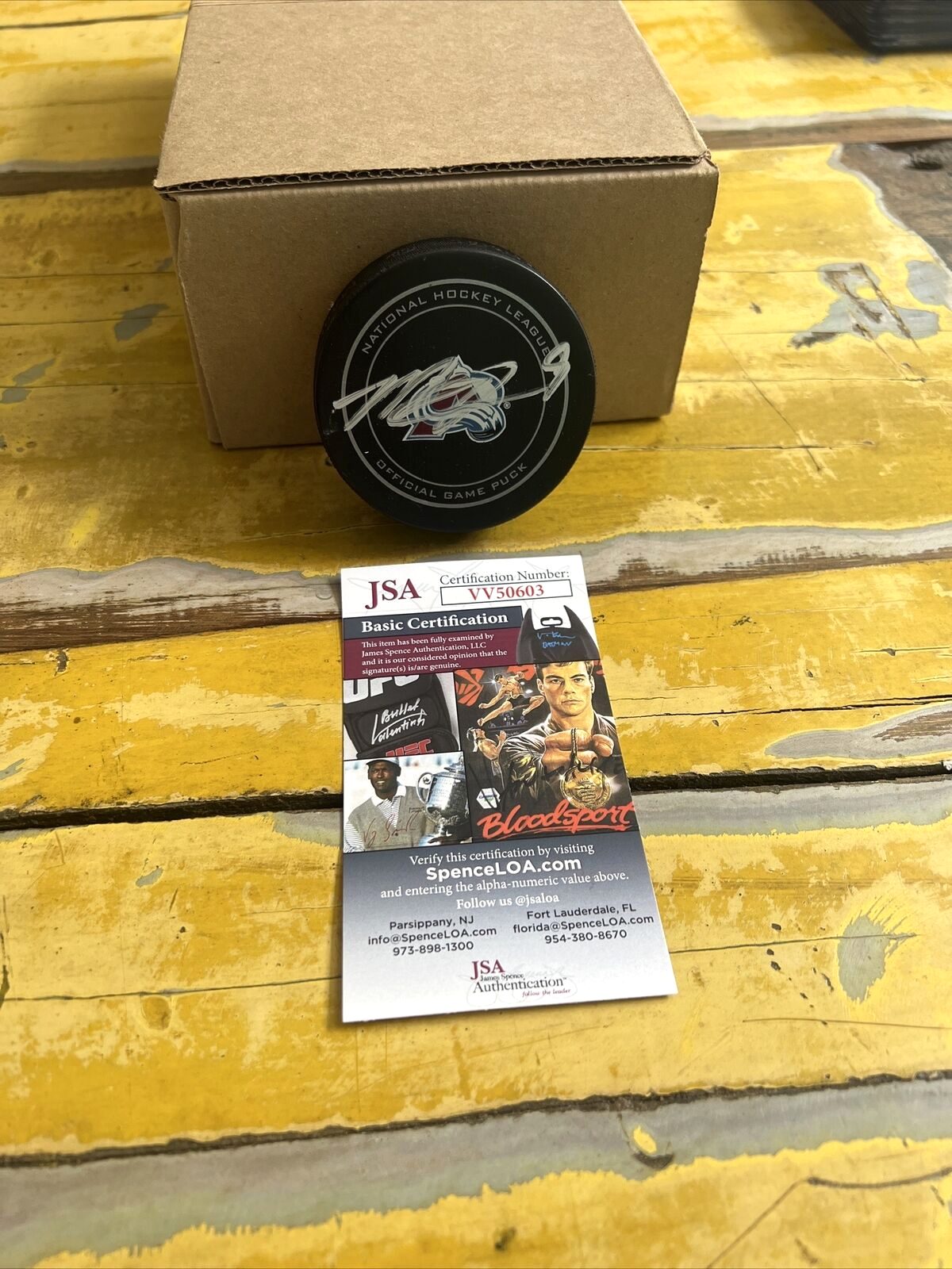 NHL Matt Duchene Autographed Signed Avalanche Official Game Puck JSA COA