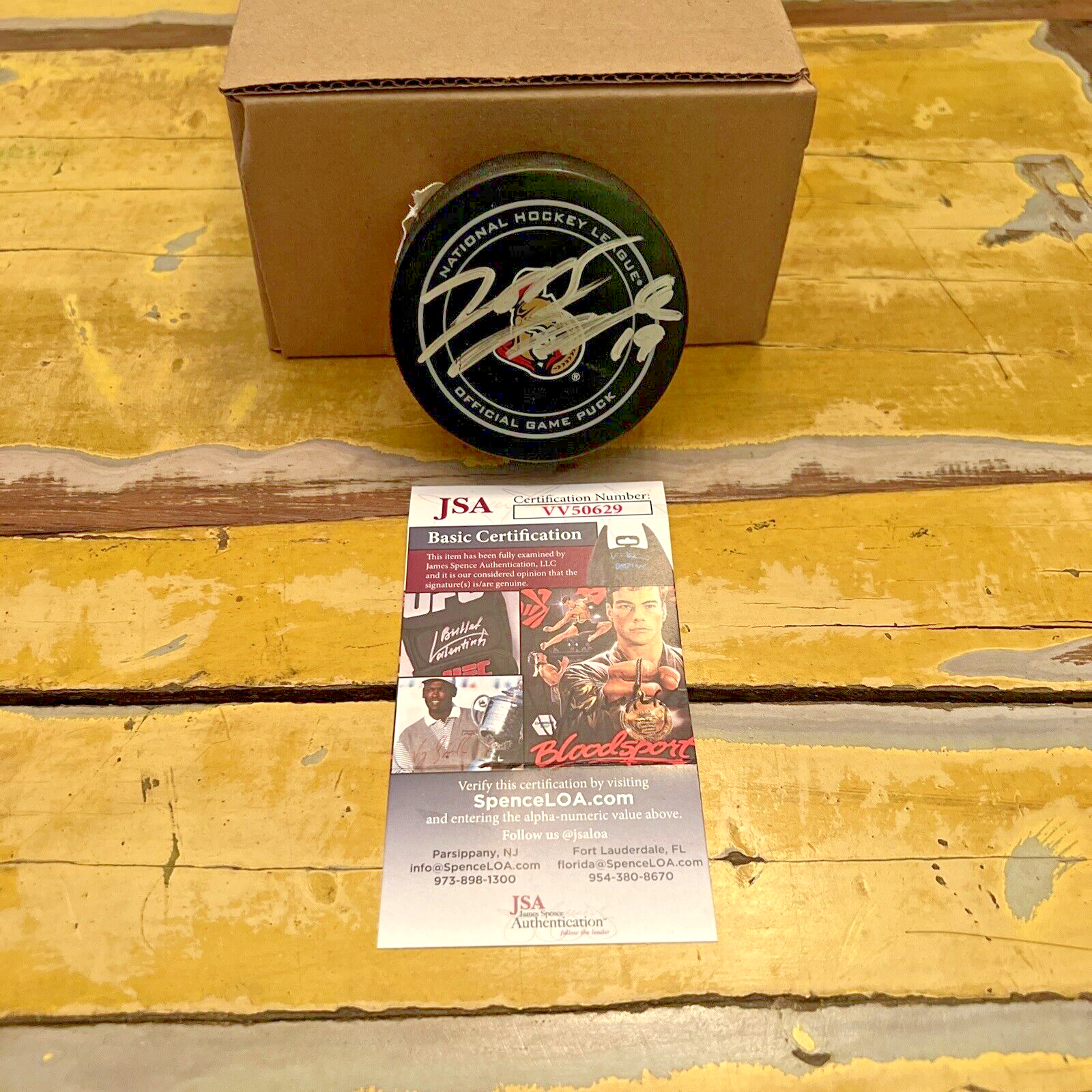 NHL Jason Spezza Autographed Signed Senators Official Game Puck JSA COA