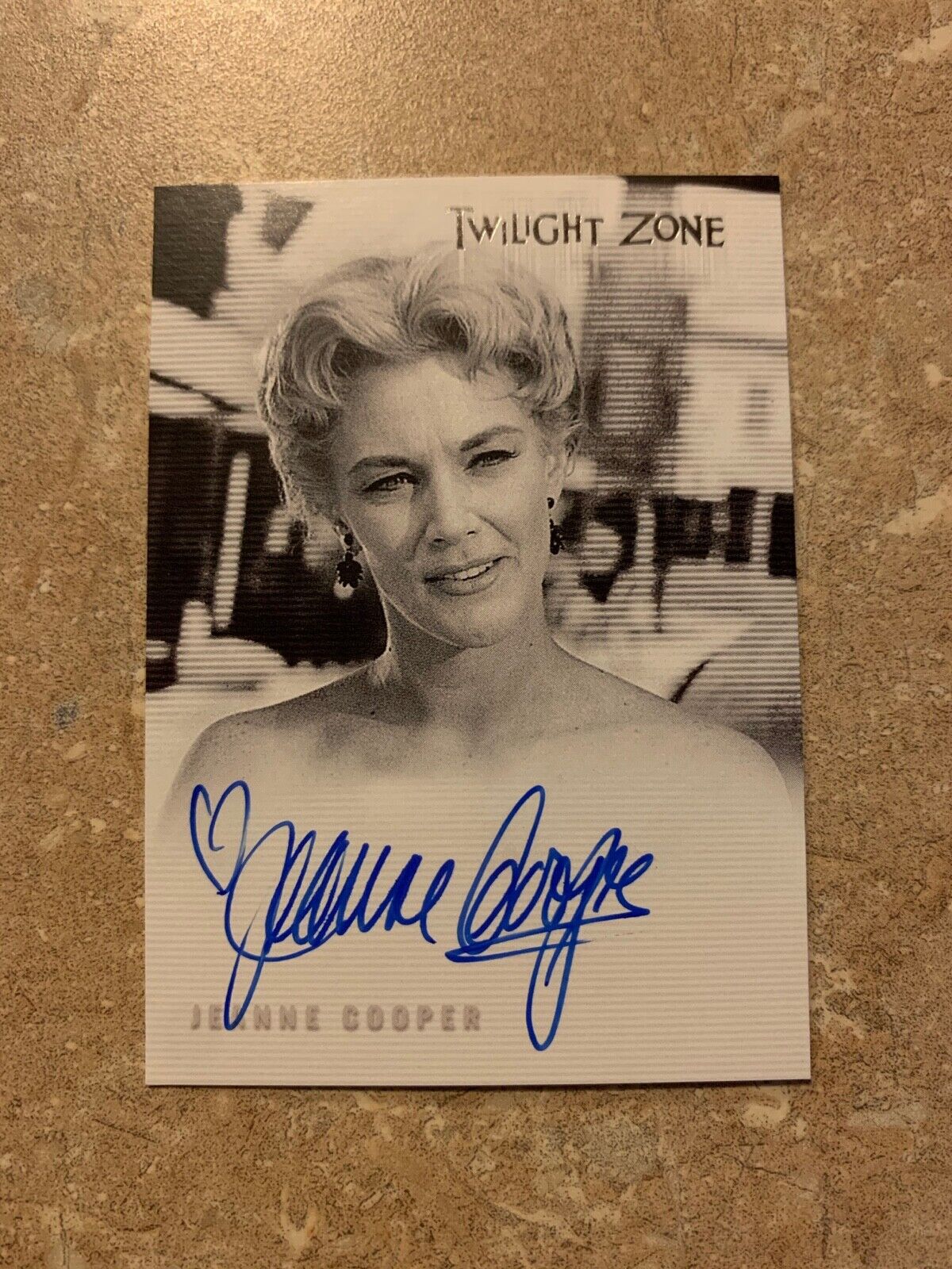 Jeanne Cooper Autographed Limited Edition Twilight Zone Ritten House Card