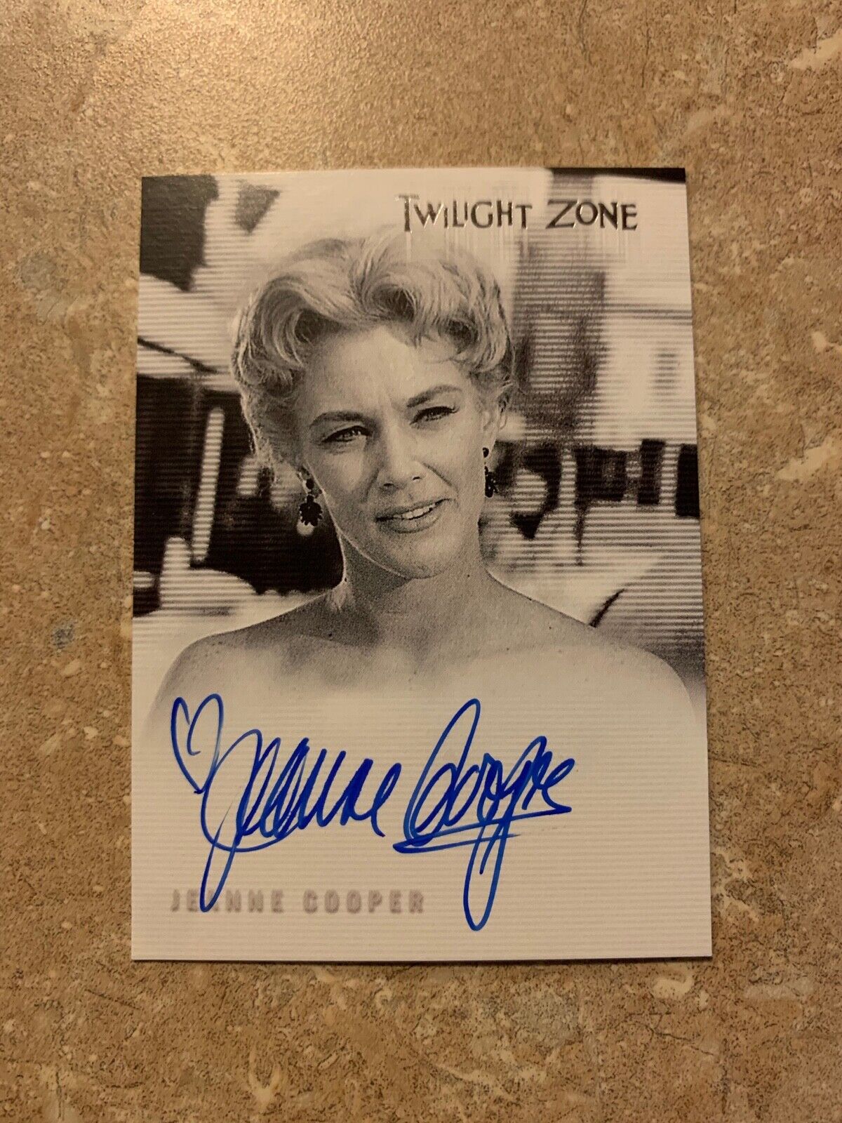 Jeanne Cooper Autographed Limited Edition Twilight Zone Ritten House Card