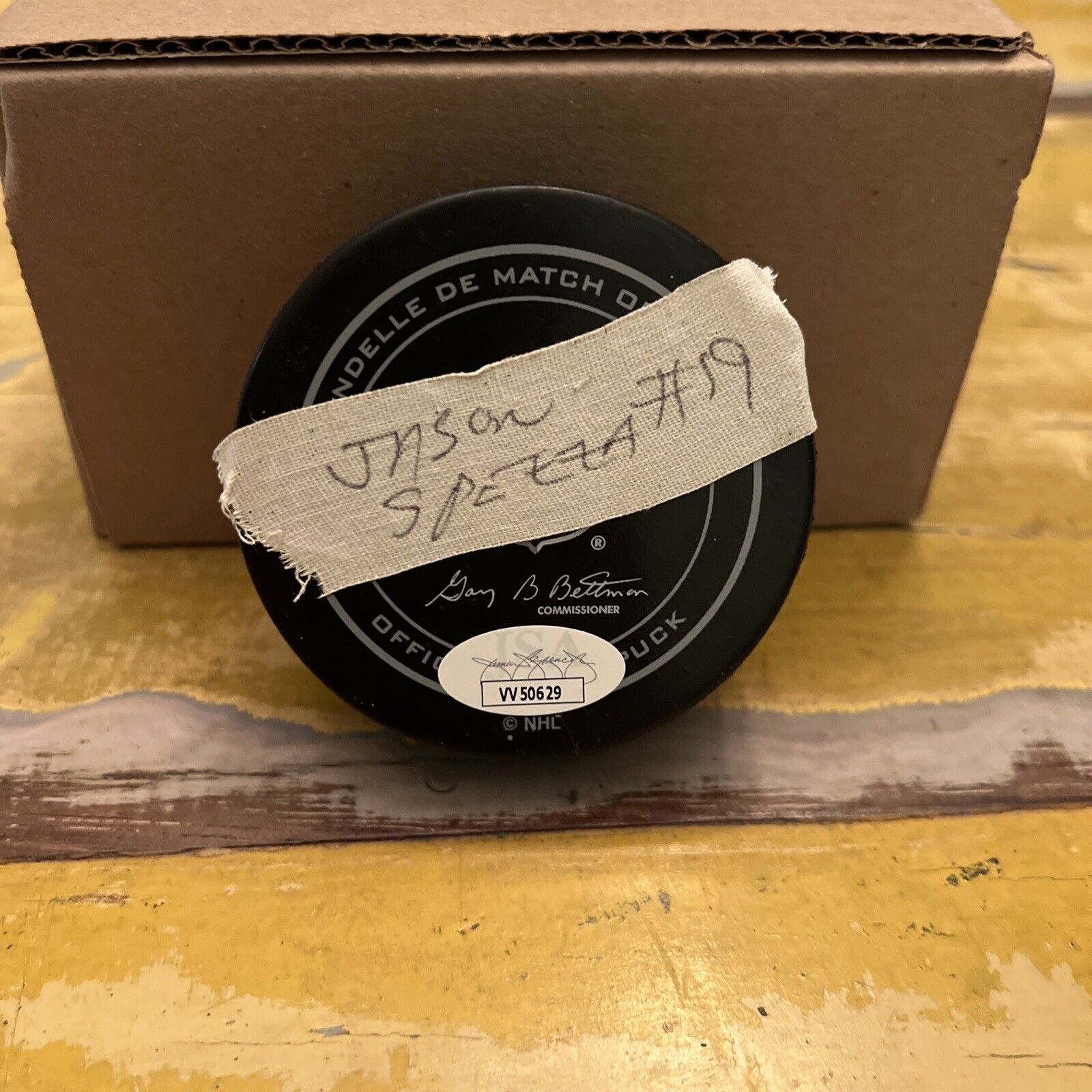 NHL Jason Spezza Autographed Signed Senators Official Game Puck JSA COA