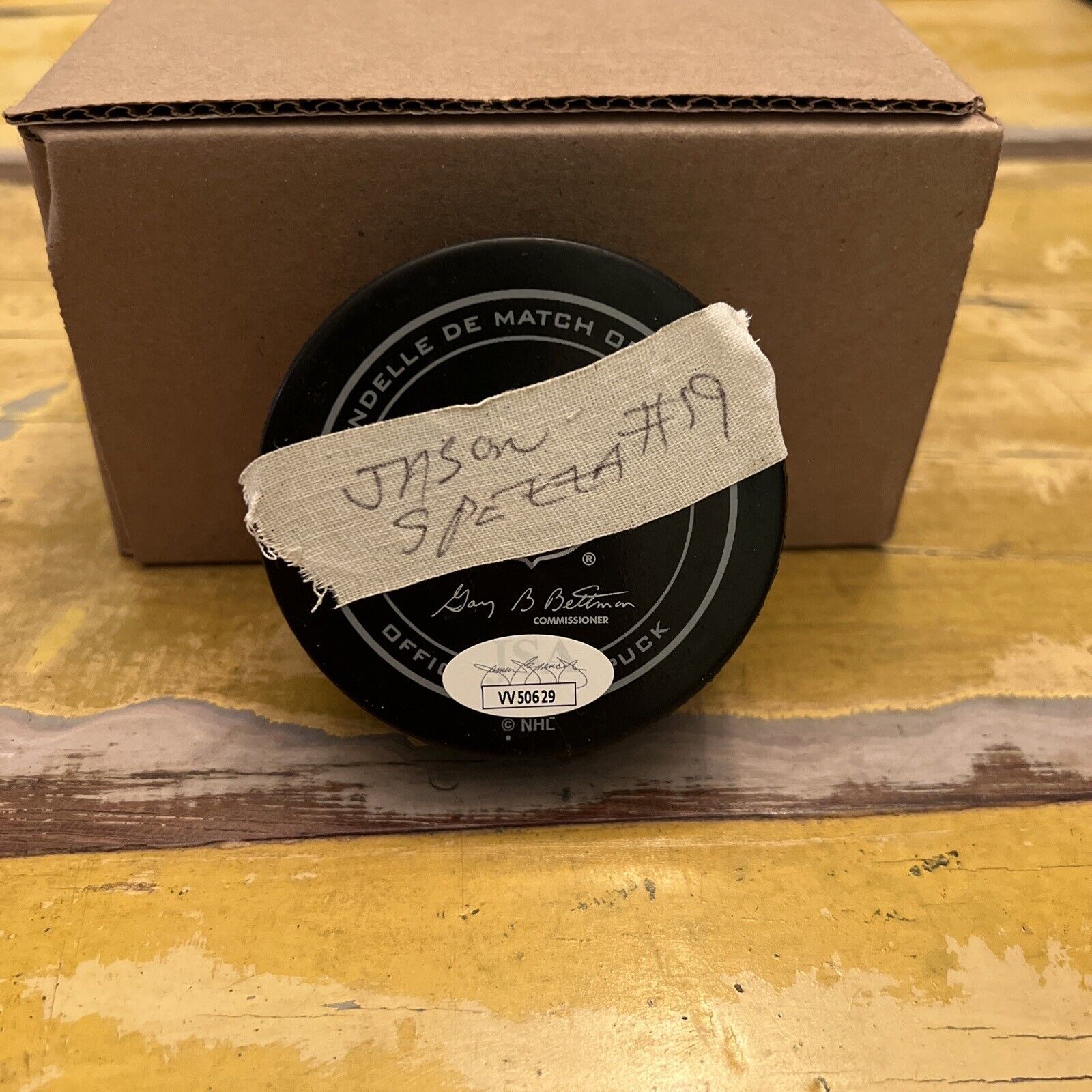 NHL Jason Spezza Autographed Signed Senators Official Game Puck JSA COA