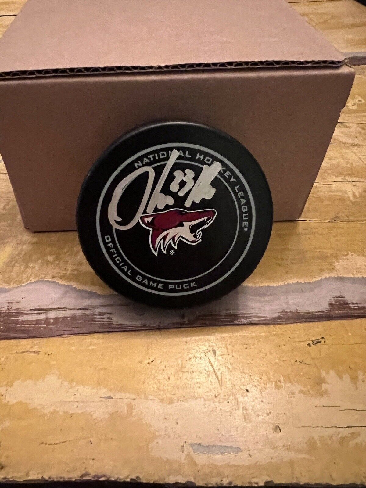 NHL Oliver Ekman Larsson Autographed Signed Coyotes Official Game Puck JSA COA