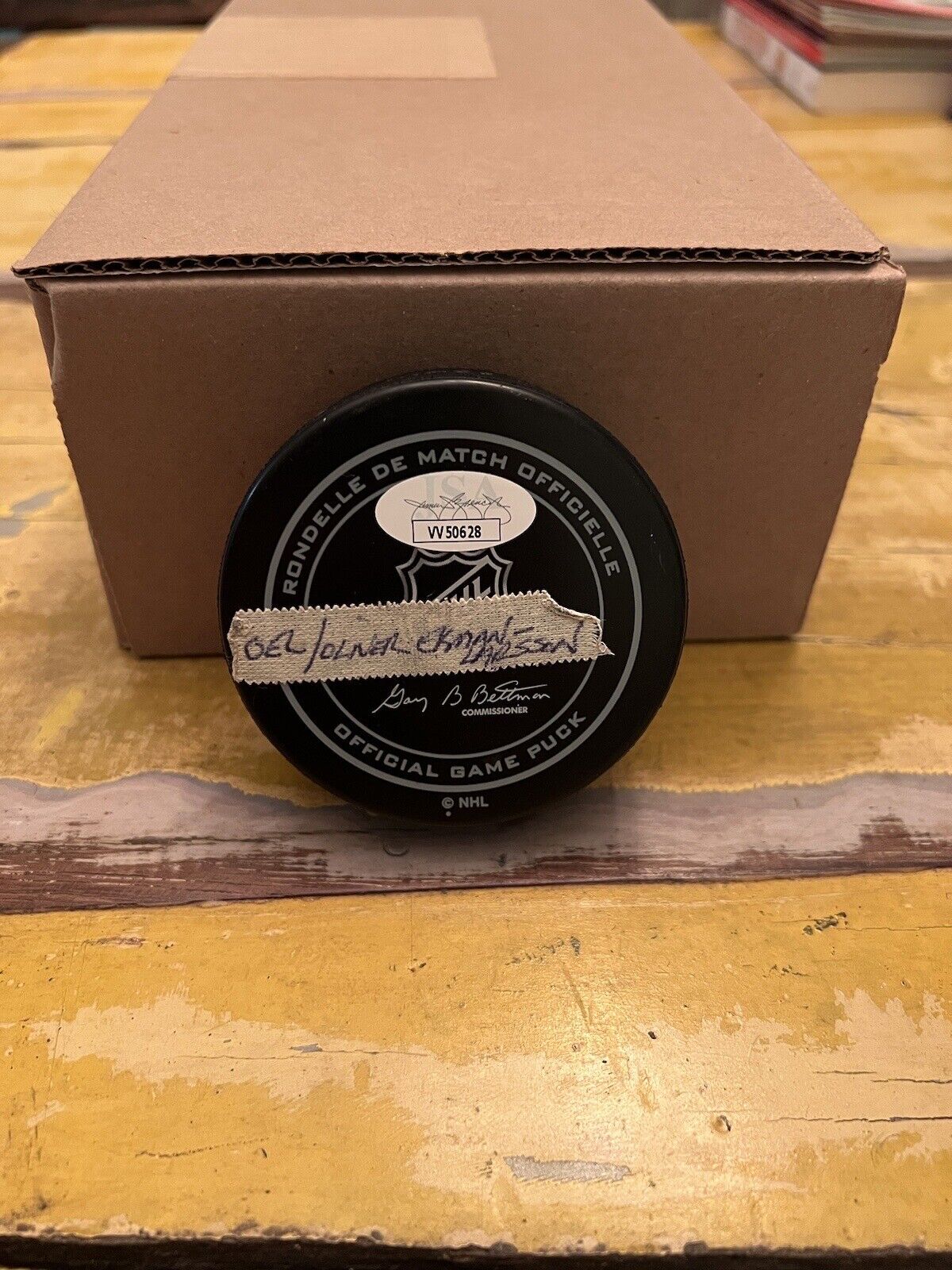 NHL Oliver Ekman Larsson Autographed Signed Coyotes Official Game Puck JSA COA