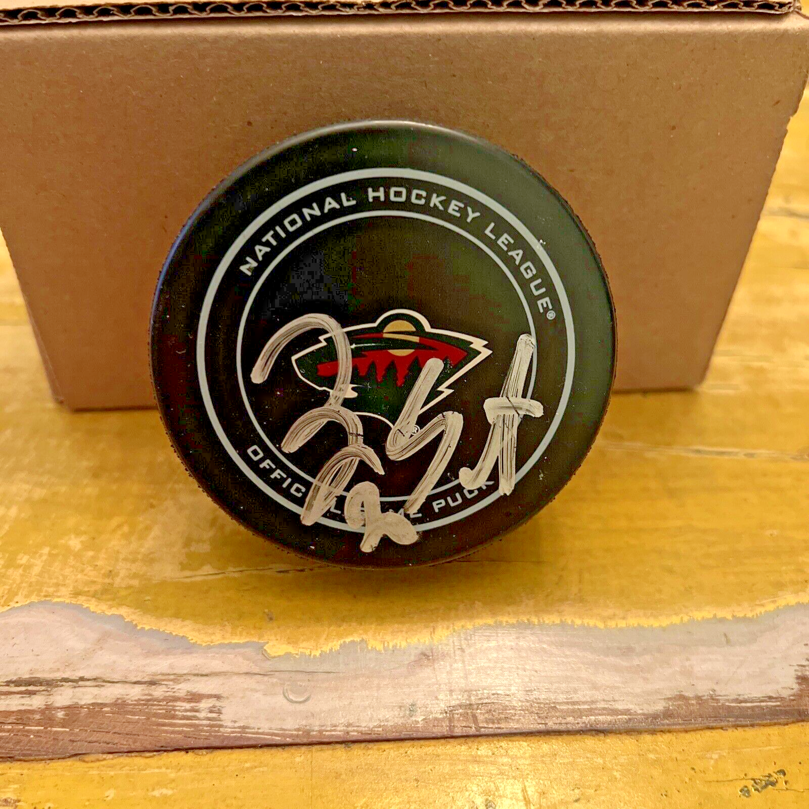 NHL Ryan Suter Autographed Signed Wild Official Game Puck JSA COA