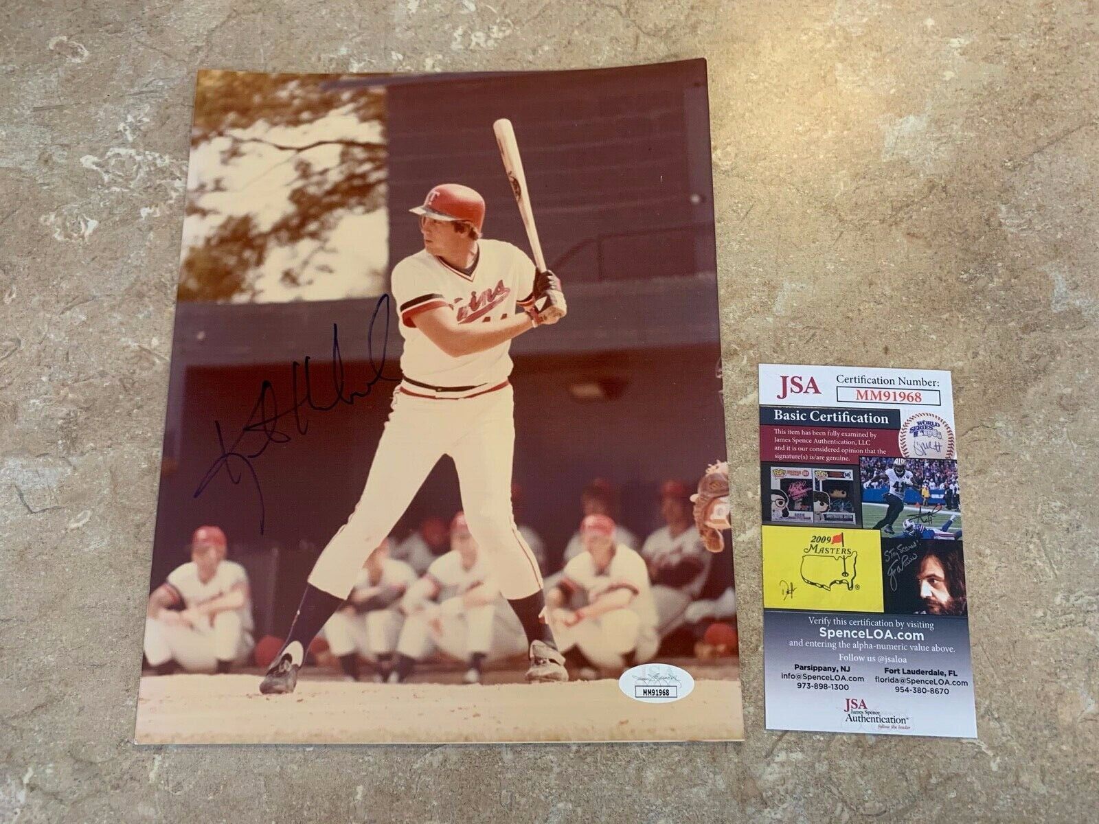 Kent Hrbek Vintage Twins Autographed 8x10 Sports Photo  JSA COA #MM91968