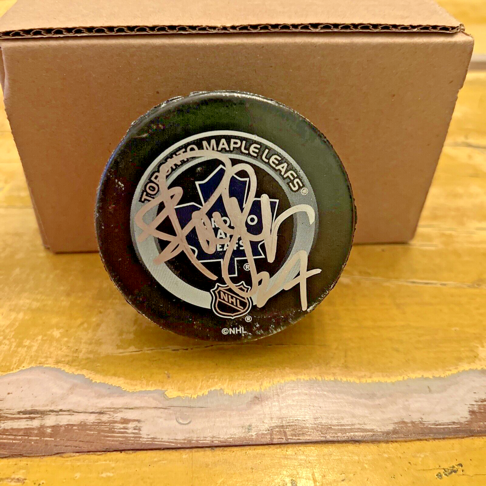 NHL Shaye Corson Autographed Signed Leafs Official Game Puck JSA COA