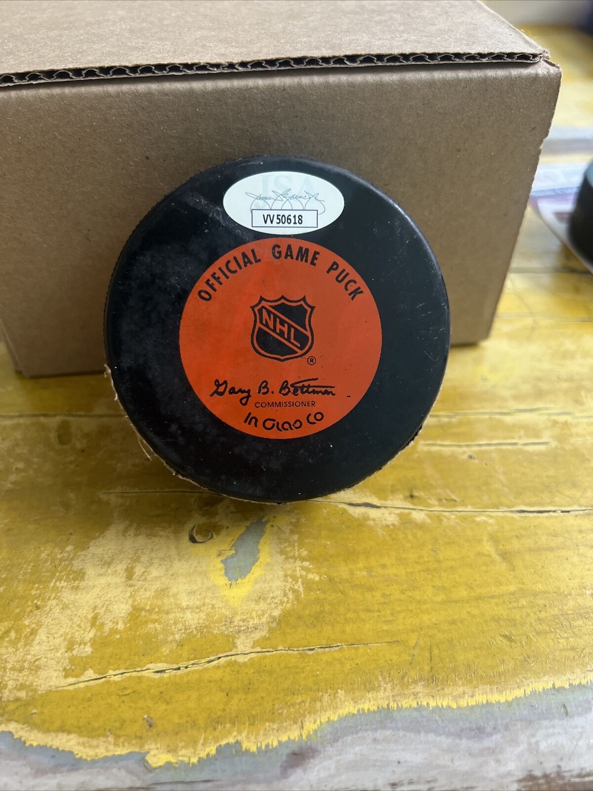 NHL Alexander Daigle Autographed Signed Senators Game Puck JSA COA