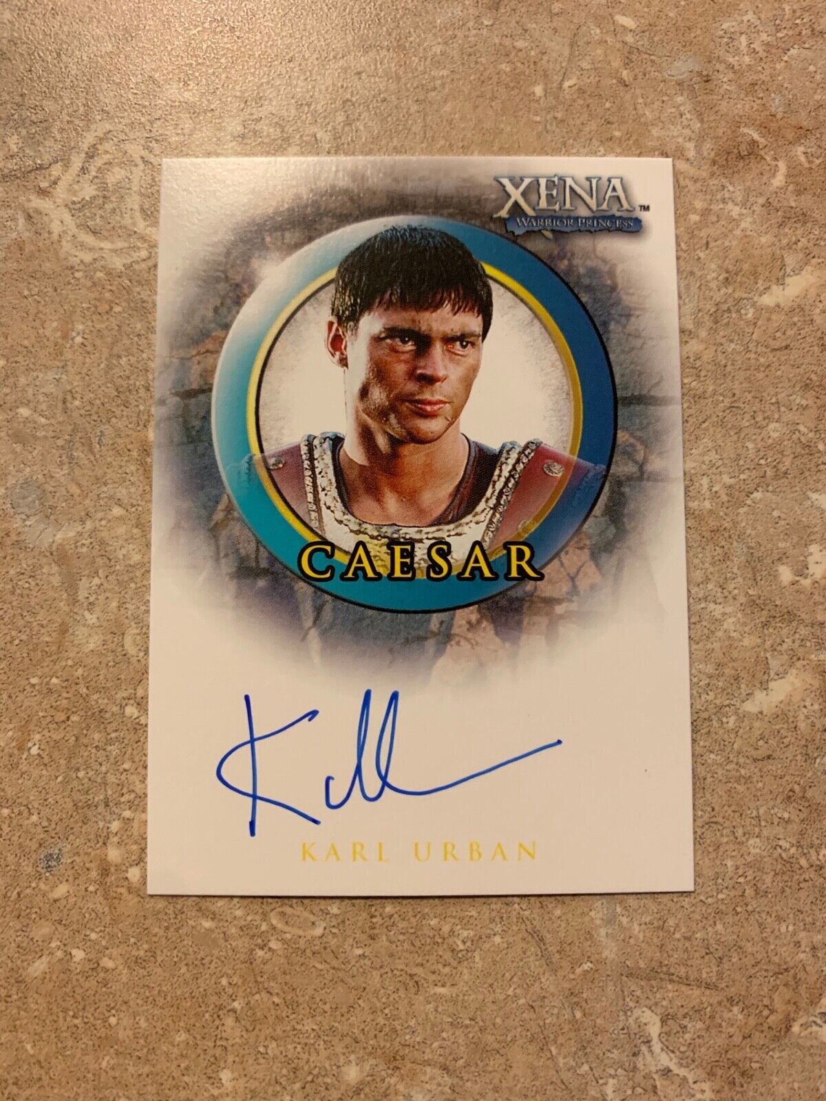 Karl Urban Limited Edition Xena Caesar Autographed Card A20 Ritten House Cards