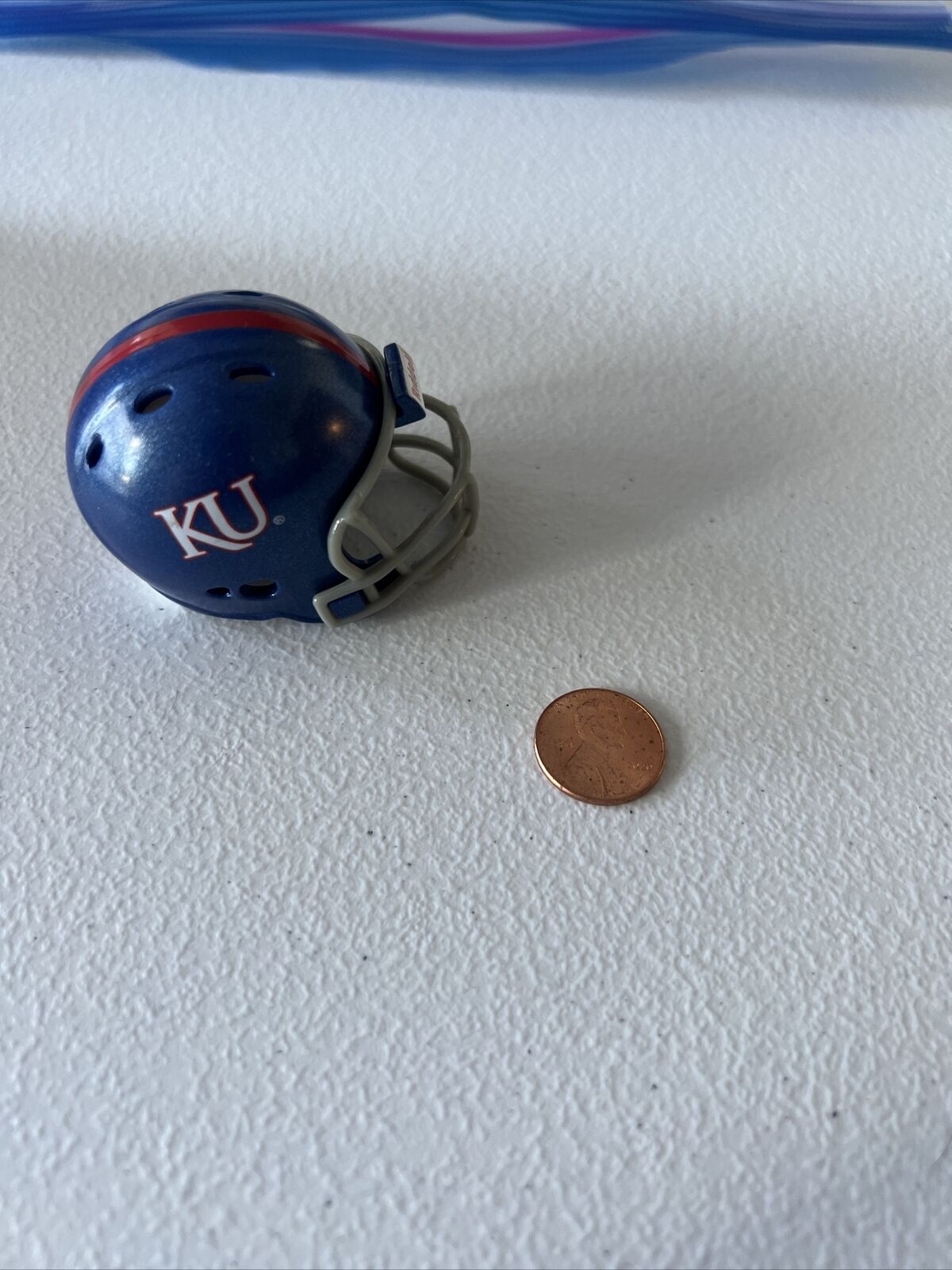 NCAA Kansas Jayhawks Riddell Brand Licensed Mini Helmet Pocket Size New