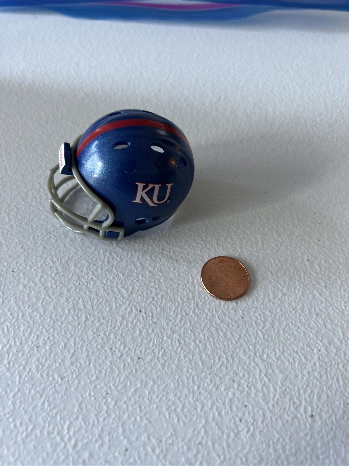 NCAA Kansas Jayhawks Riddell Brand Licensed Mini Helmet Pocket Size New