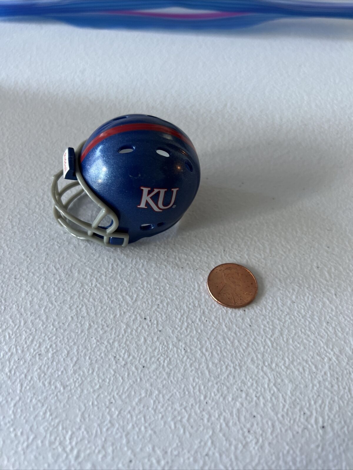 NCAA Kansas Jayhawks Riddell Brand Licensed Mini Helmet Pocket Size New