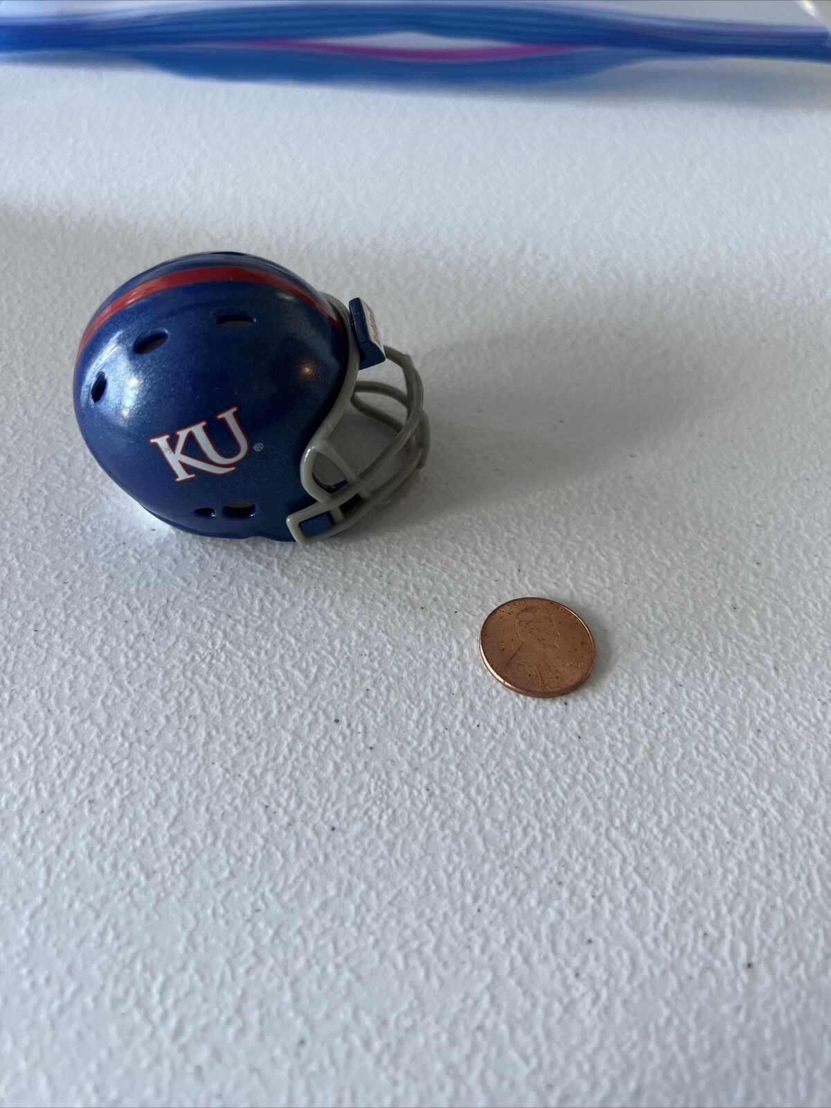 NCAA Kansas Jayhawks Riddell Brand Licensed Mini Helmet Pocket Size New