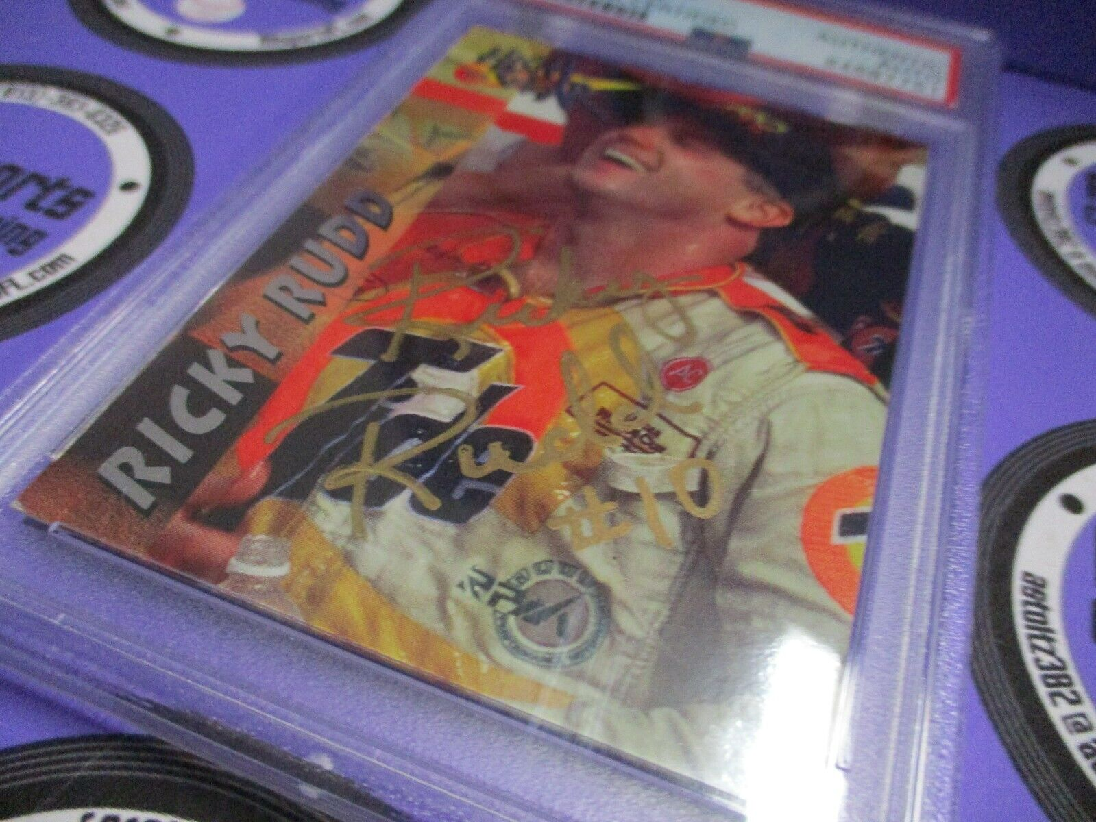 Ricky Rudd Autographed Signed 1995 Wheels High Gear Racing Card #89 PSA Slab