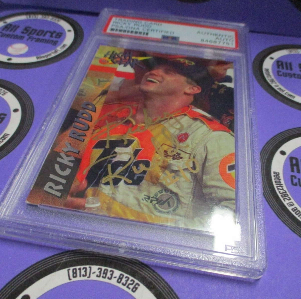 Ricky Rudd Autographed Signed 1995 Wheels High Gear Racing Card #89 PSA Slab