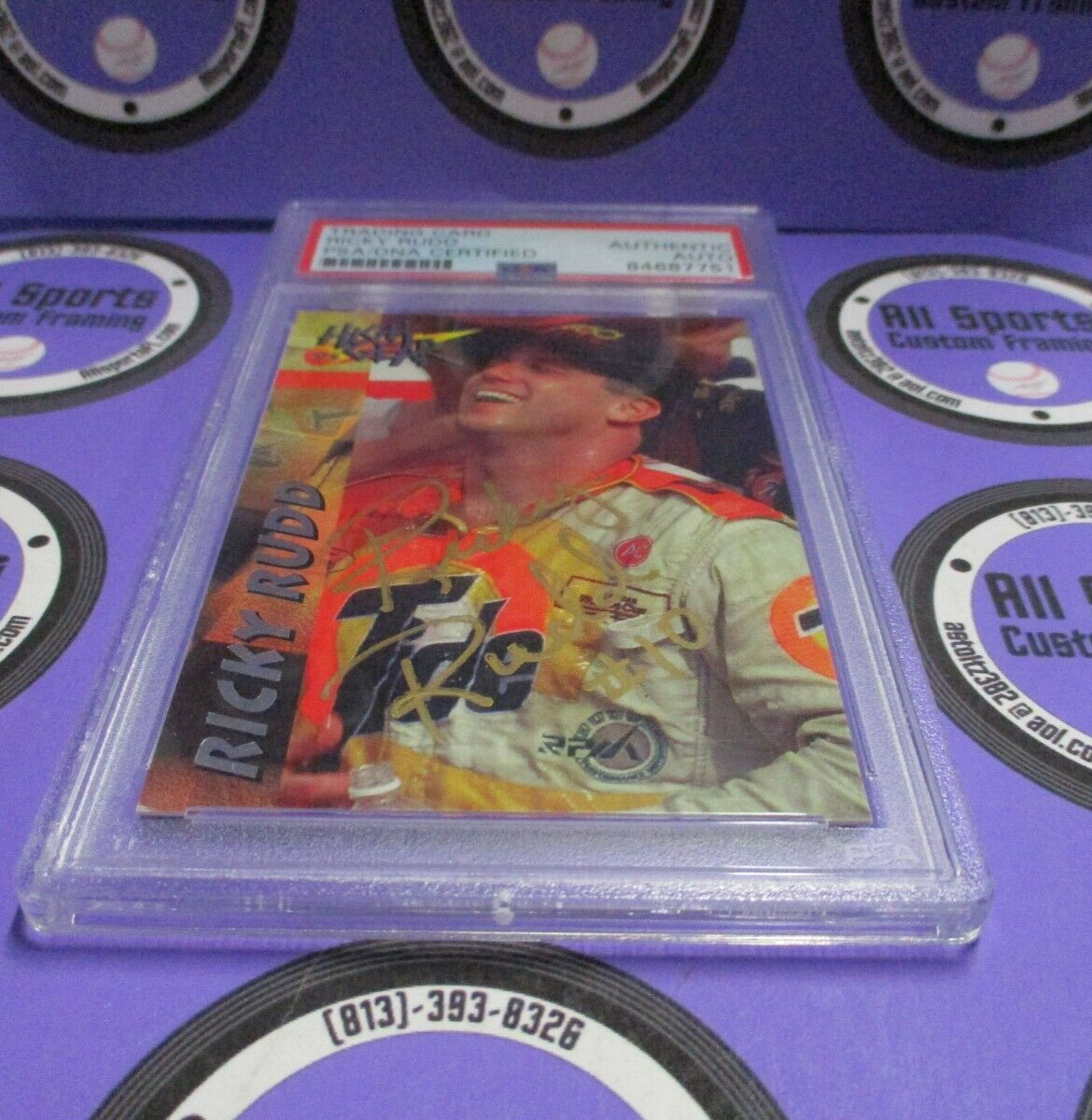 Ricky Rudd Autographed Signed 1995 Wheels High Gear Racing Card #89 PSA Slab