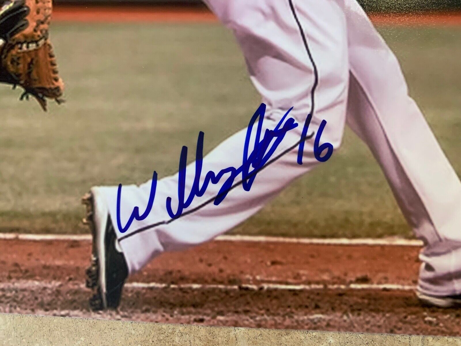 Willy Aybar 2008 Tampa Bay Rays Autographed 8x10 Sports Photo B JSA COA #MM91941