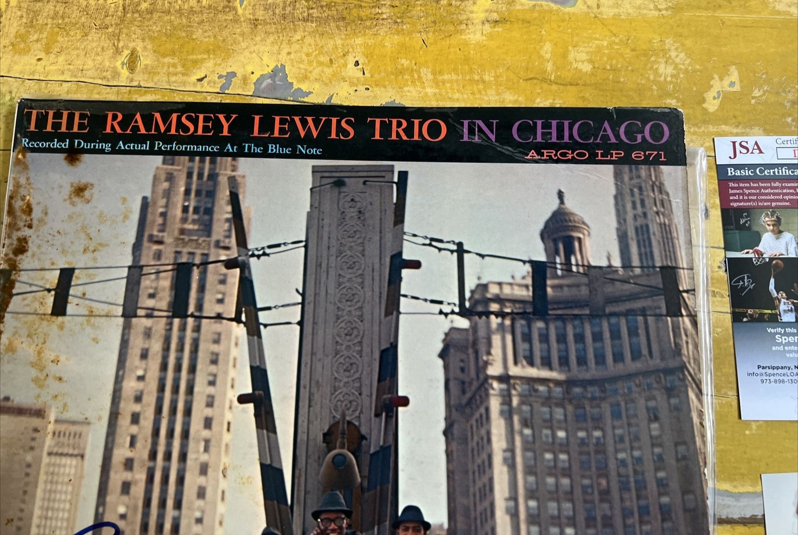 Ramsey Lewis Jazz Pianist Autographed Signed Trio Blue Note Record Album JSA