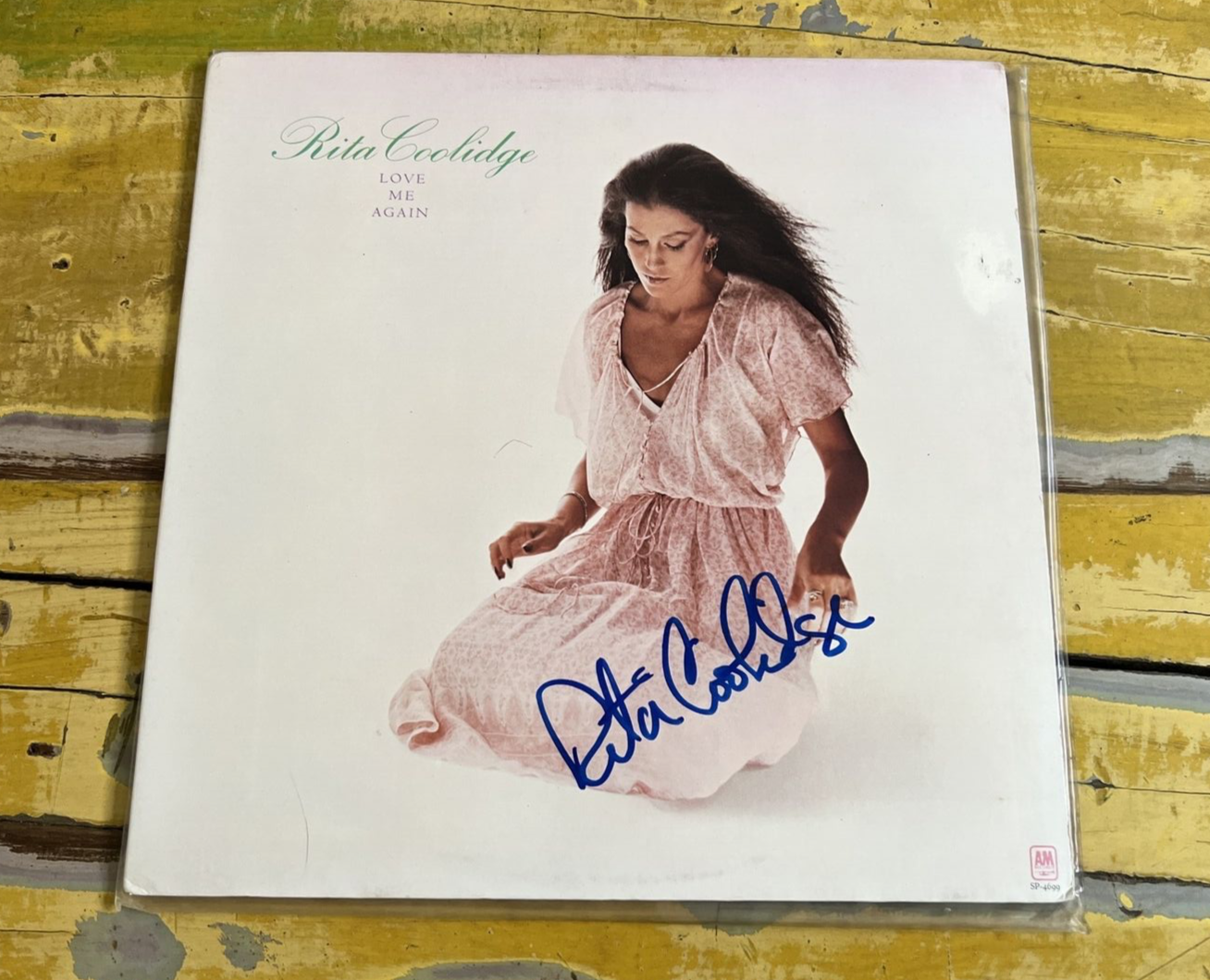 Rita Coolidge Singer Autographed Signed Love Me Again Record Album JSA COA