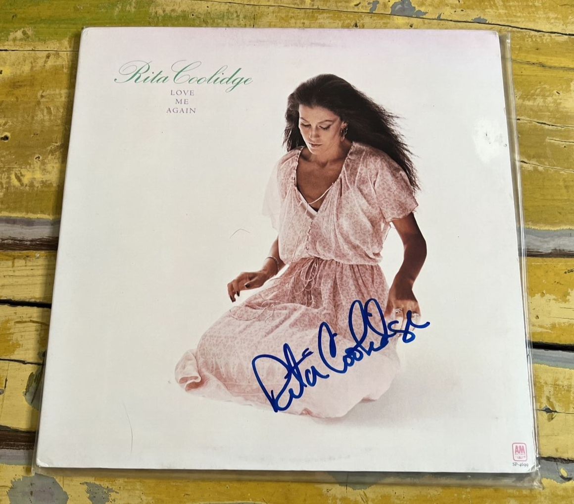 Rita Coolidge Singer Autographed Signed Love Me Again Record Album JSA COA