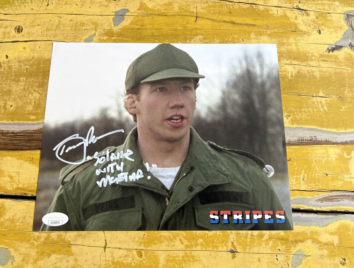 Timothy Busfield Actor Autographed Signed Stripes Movie 8x10 Photo Script JSA