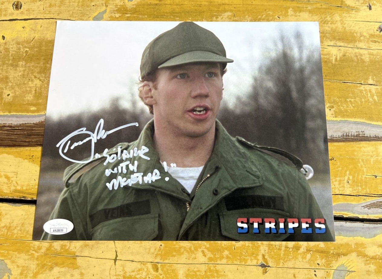 Timothy Busfield Actor Autographed Signed Stripes Movie 8x10 Photo Script JSA