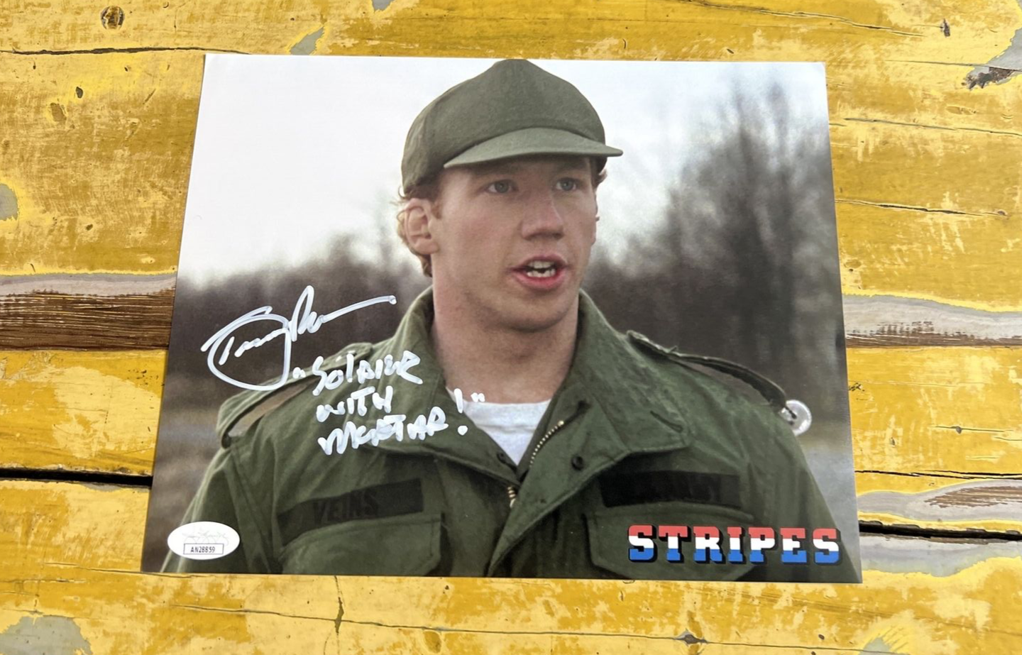 Timothy Busfield Actor Autographed Signed Stripes Movie 8x10 Photo Script JSA