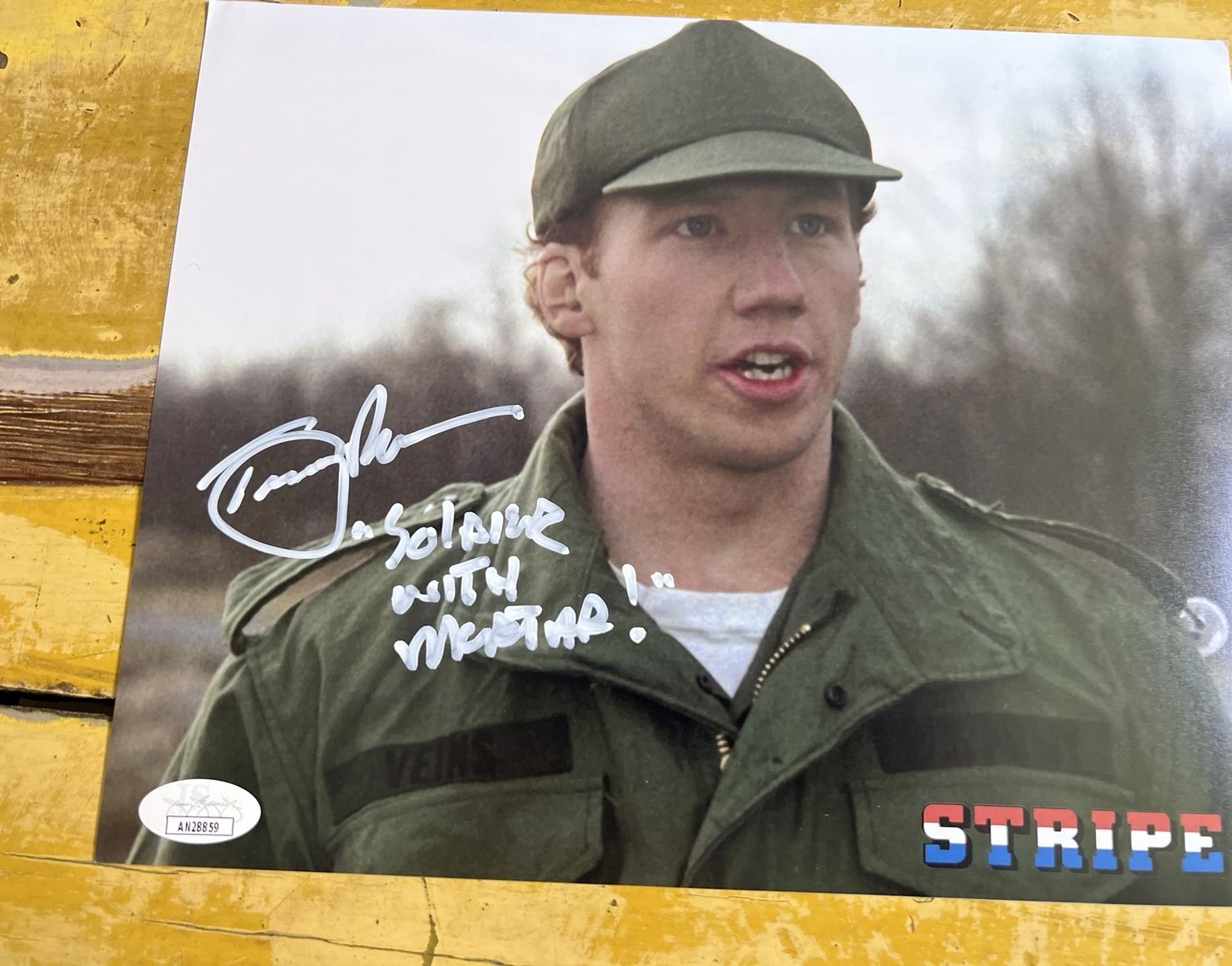 Timothy Busfield Actor Autographed Signed Stripes Movie 8x10 Photo Script JSA