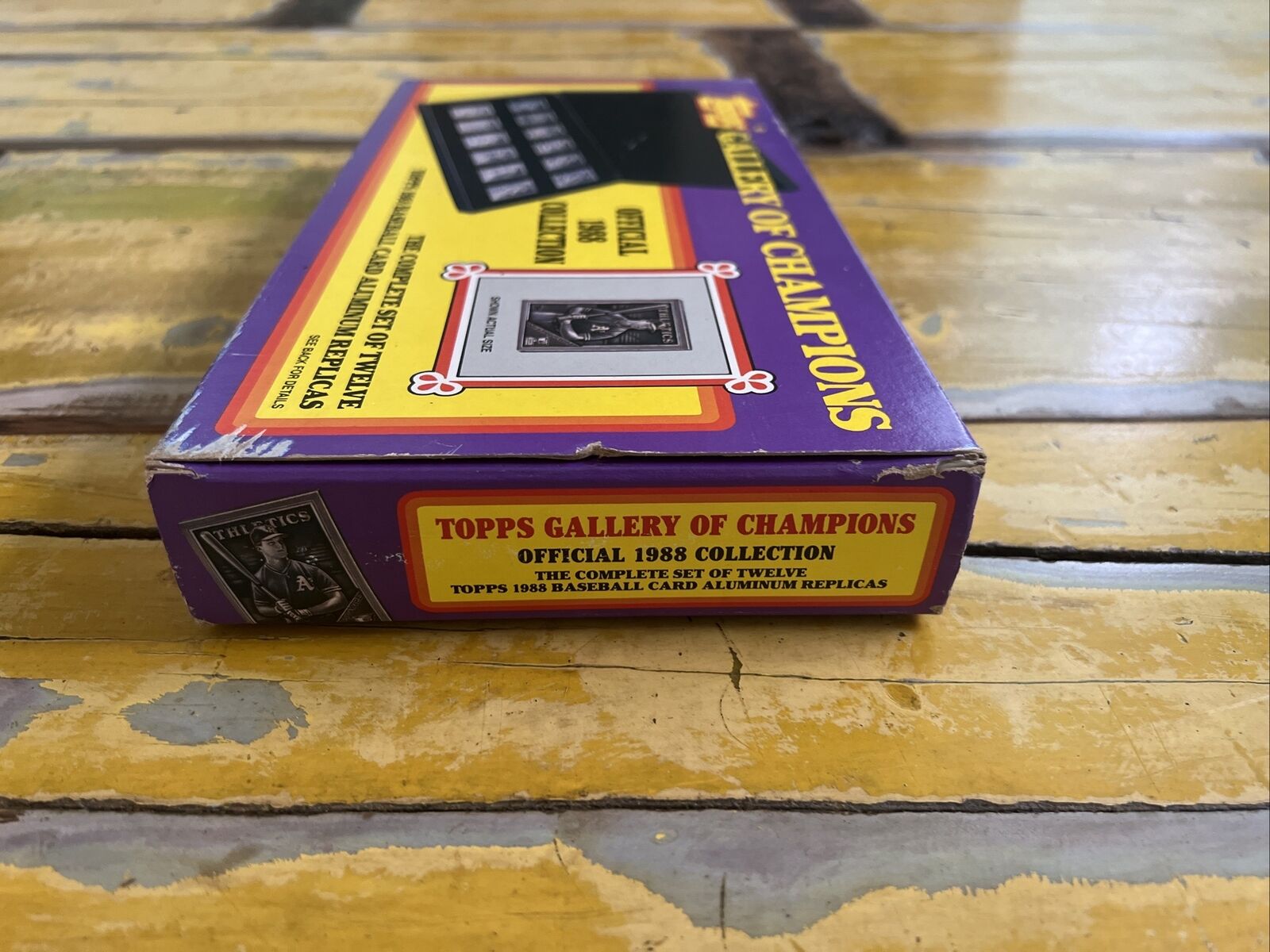 1988 Topps Gallery Of Champions Complete 12 Set Original Box Aluminum Replicas