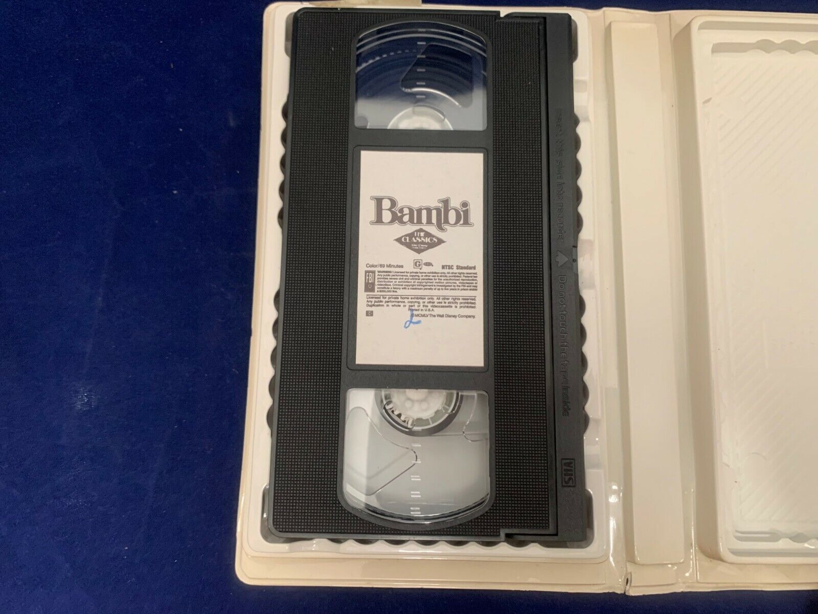 Walt Disneys Classic Bambi VHS Black Diamond The Classics Original Box PreOwned