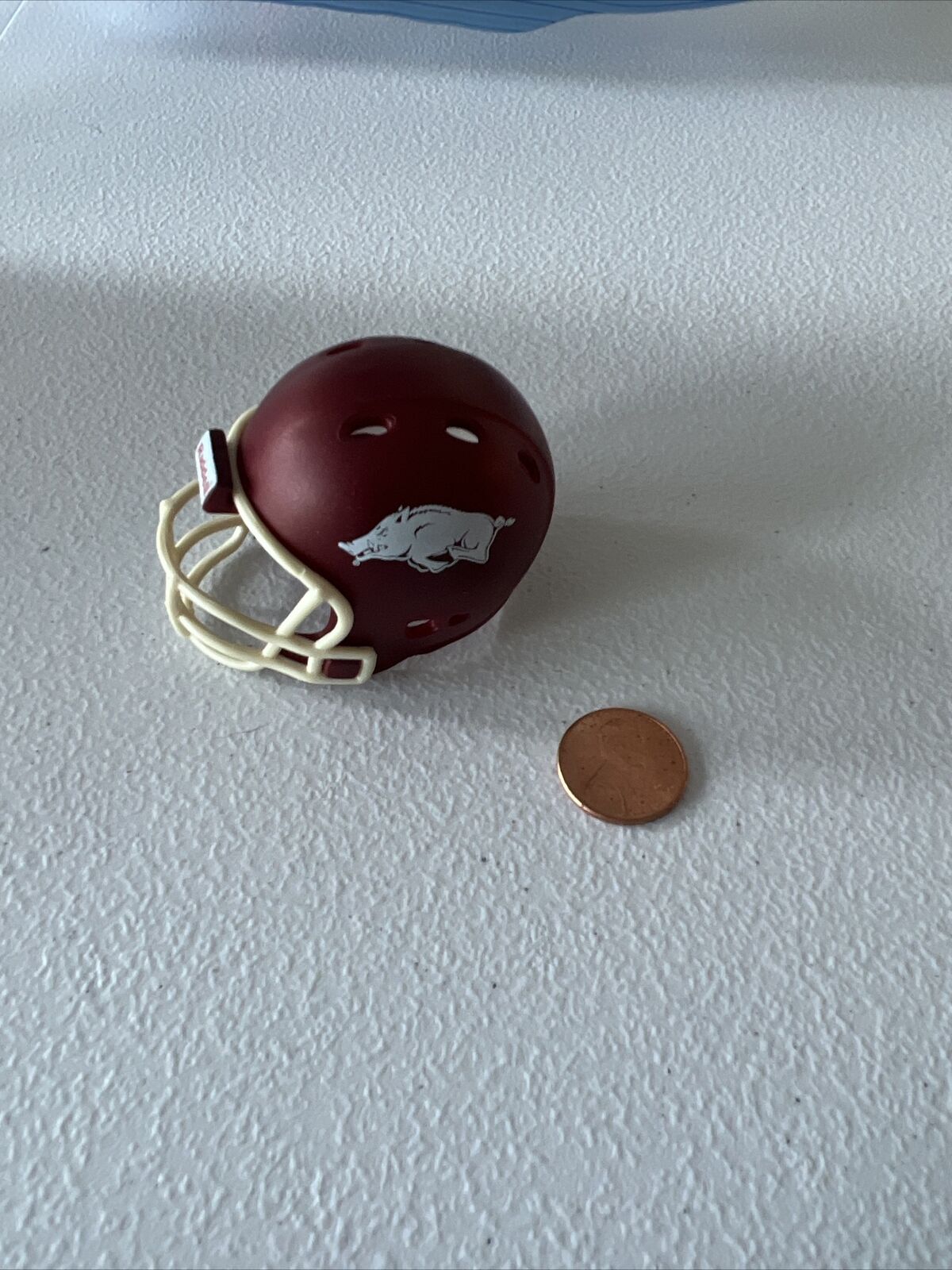 NCAA Arkansas  Riddell Brand Licensed May 2013 Mini Helmet Pocket Size New