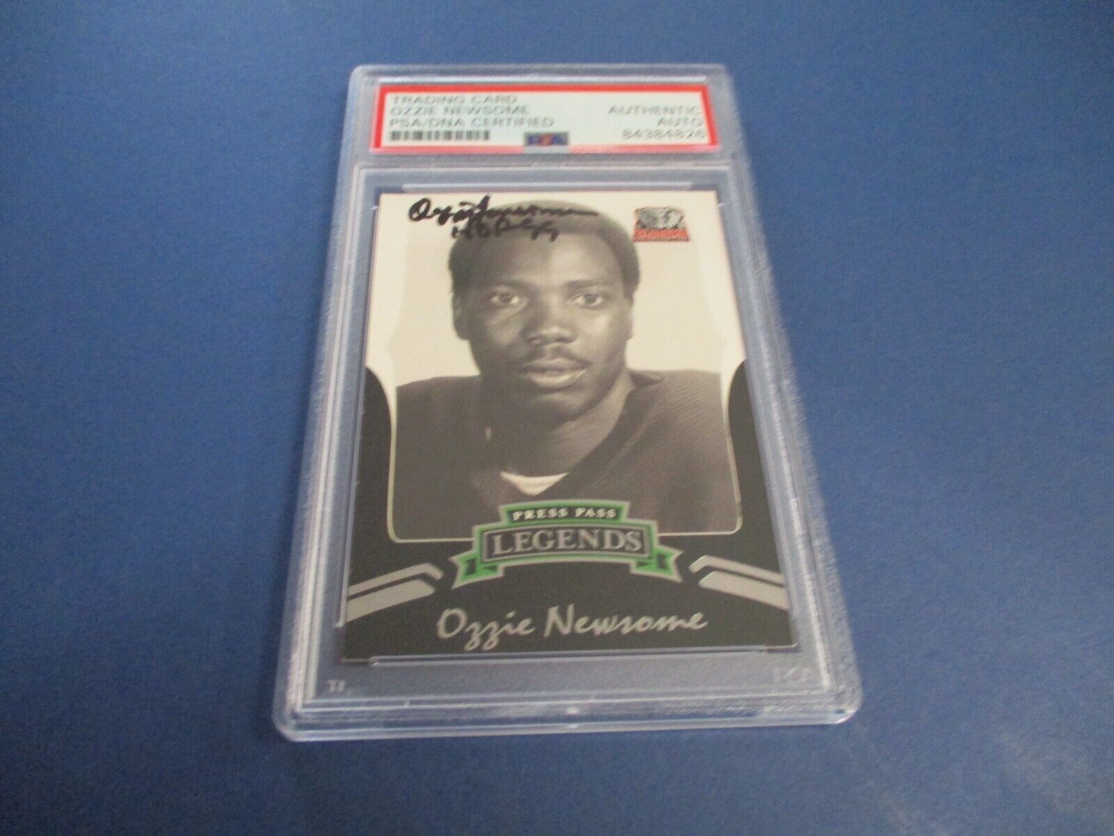 Ozzie Newsom Alabama Autographed Signed 2006 Press Pass Card #56 PSA Slab Auth.