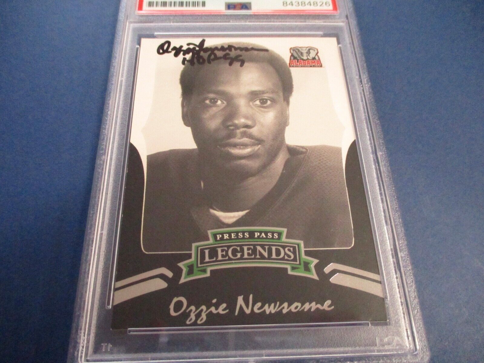 Ozzie Newsom Alabama Autographed Signed 2006 Press Pass Card #56 PSA Slab Auth.