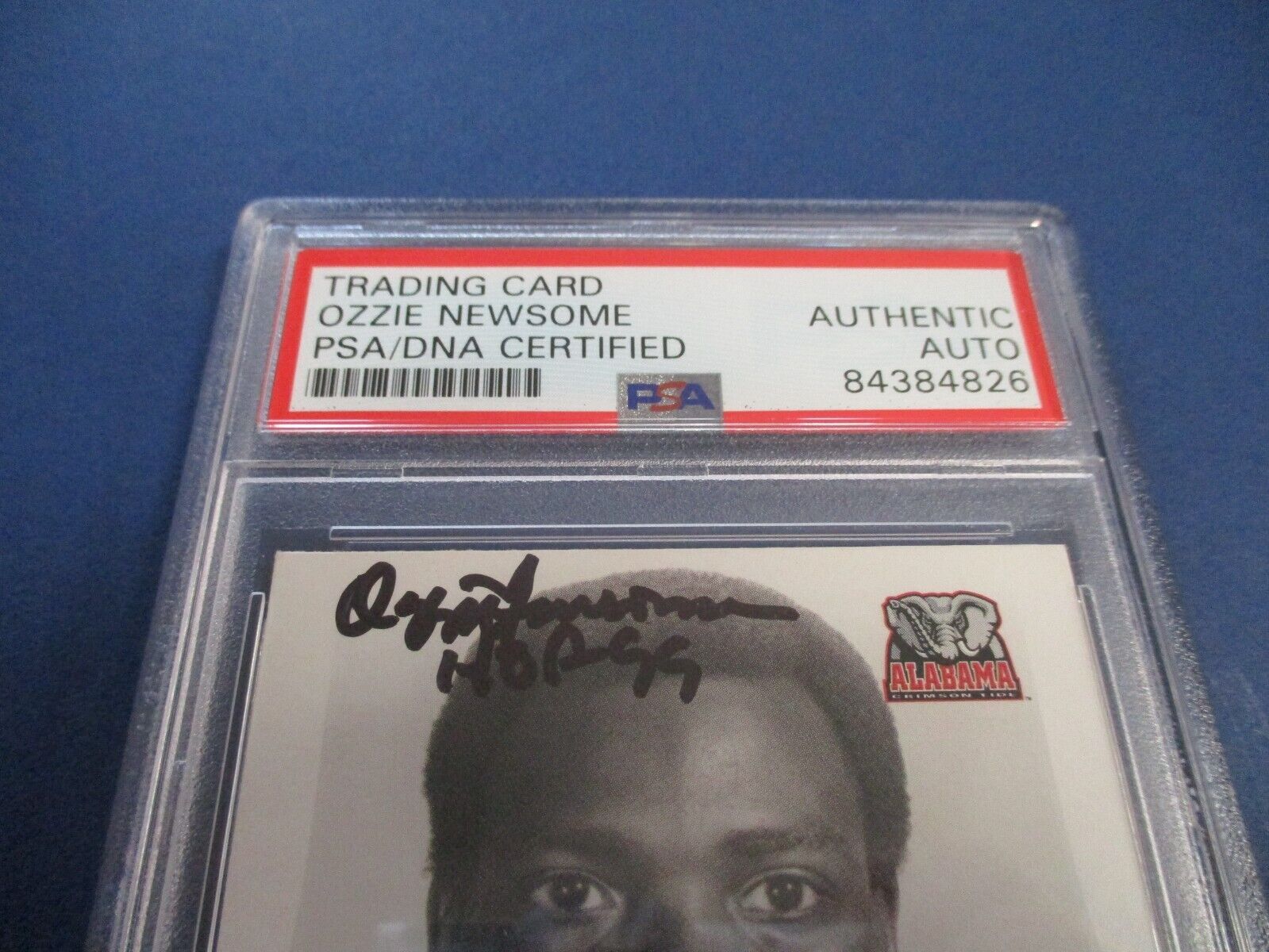 Ozzie Newsom Alabama Autographed Signed 2006 Press Pass Card #56 PSA Slab Auth.