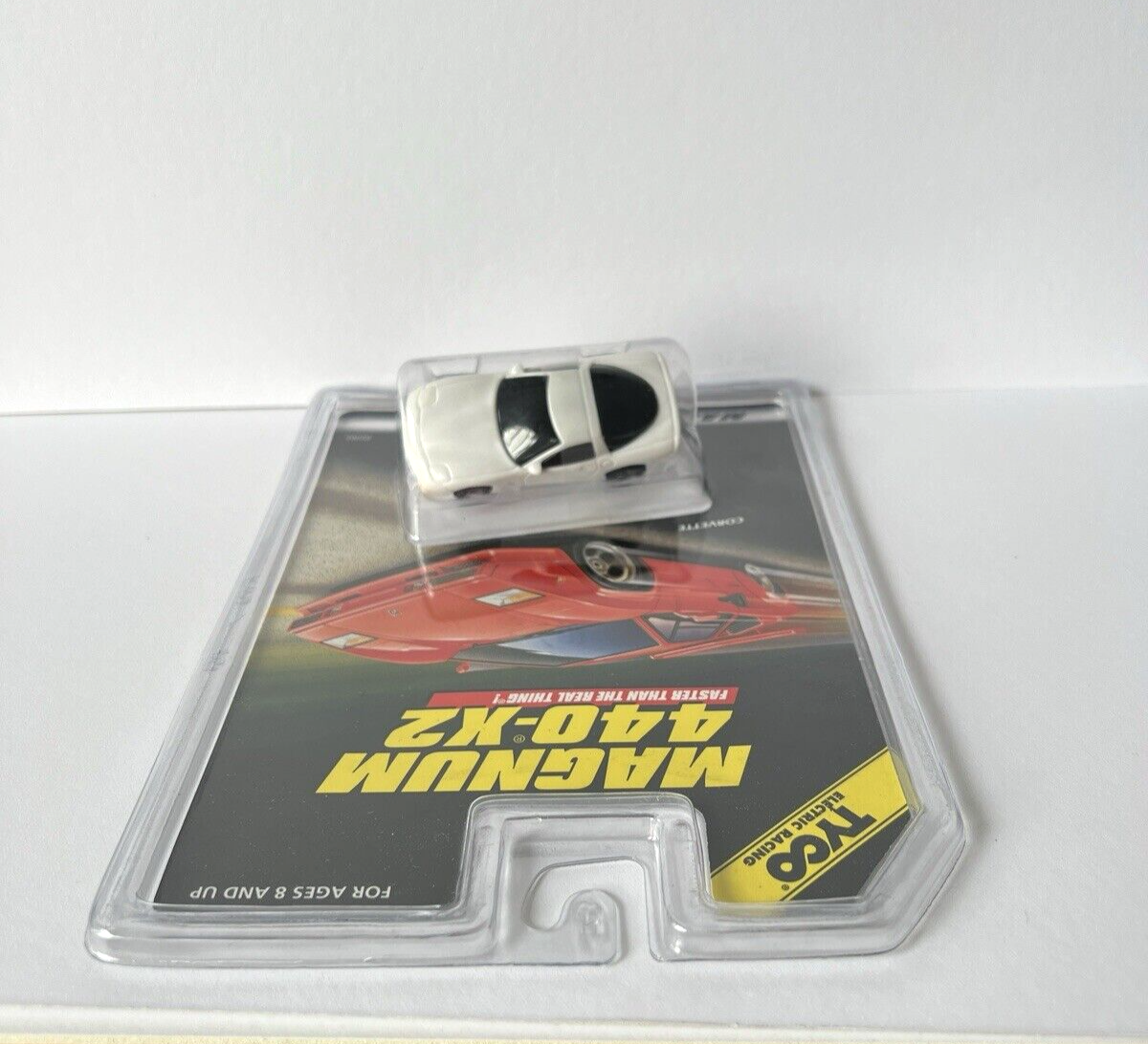 Tyco Racing Magnum 440-X2 Corvette White Electric Slot Car New In Package