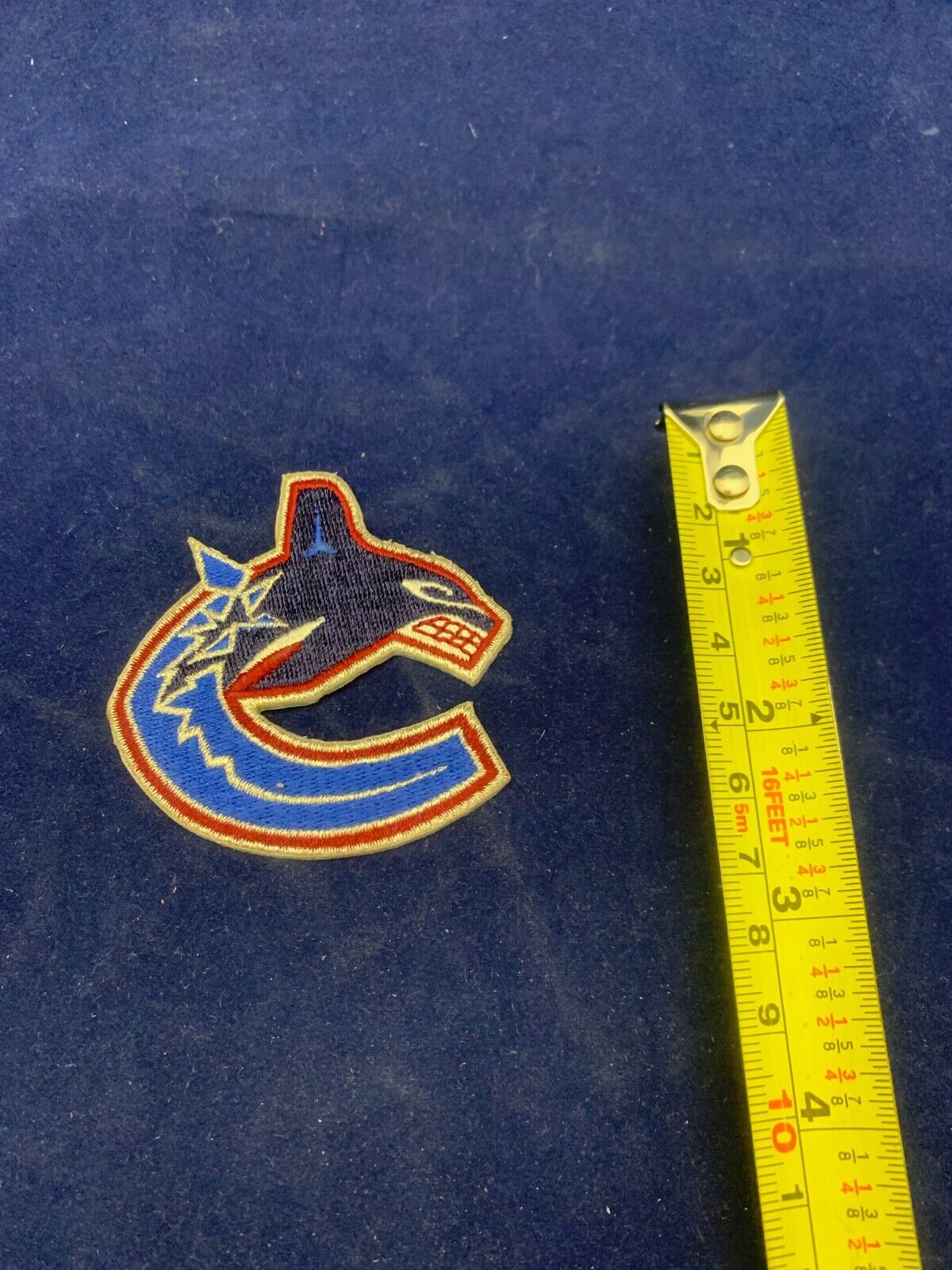 Vancouver Canucks NHL Hockey Patch Size 2.5 x 2.5 inches Older Logo