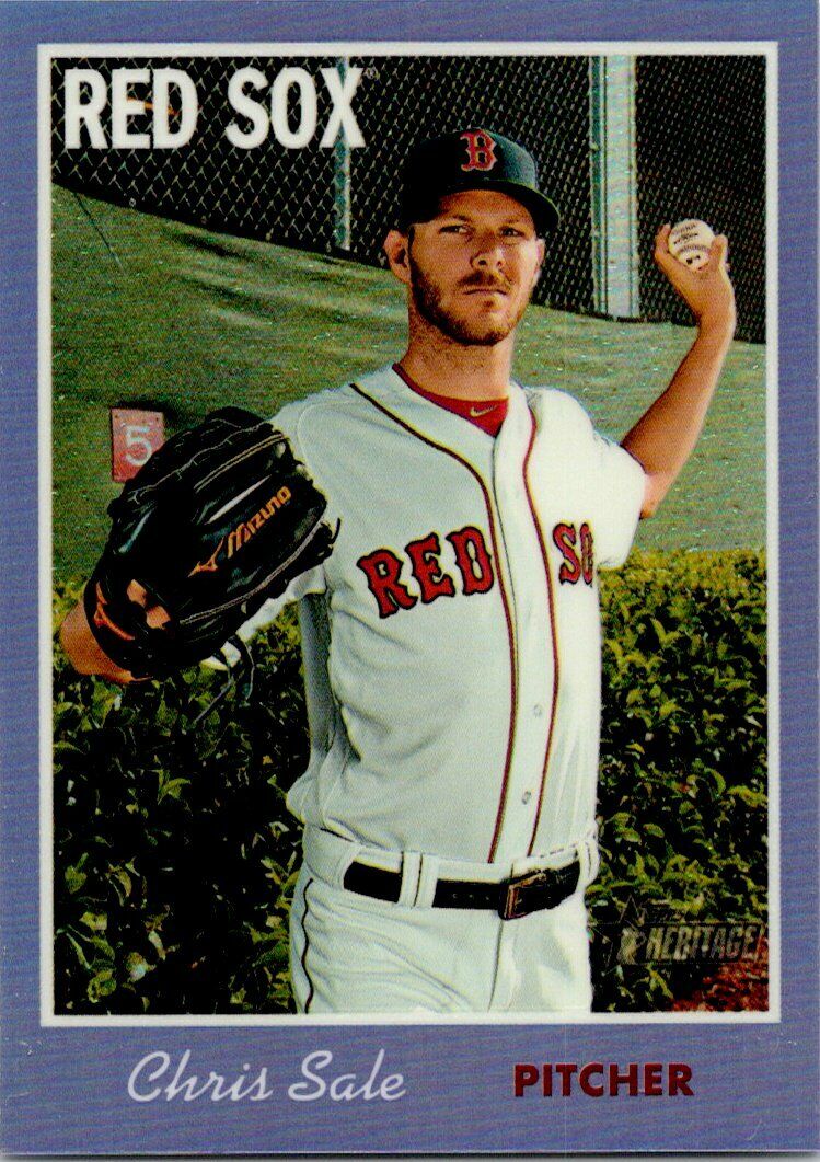 Topps Heritage 2019 Chris Sale Base and Chrome Card lot of 2