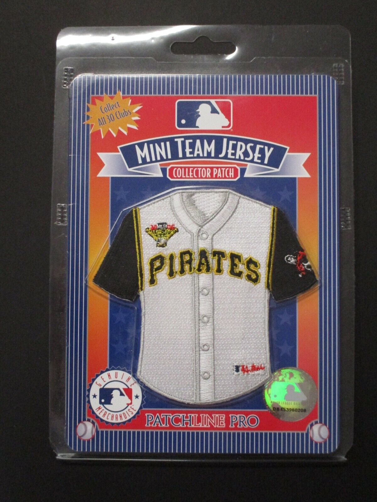 Pittsburgh Pirates Mini Team Jersey Collector Patch Size 4 x 4 inches NIP