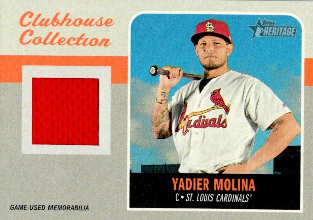 Topps Heritage 2019 Yadier Molina Jersey Card