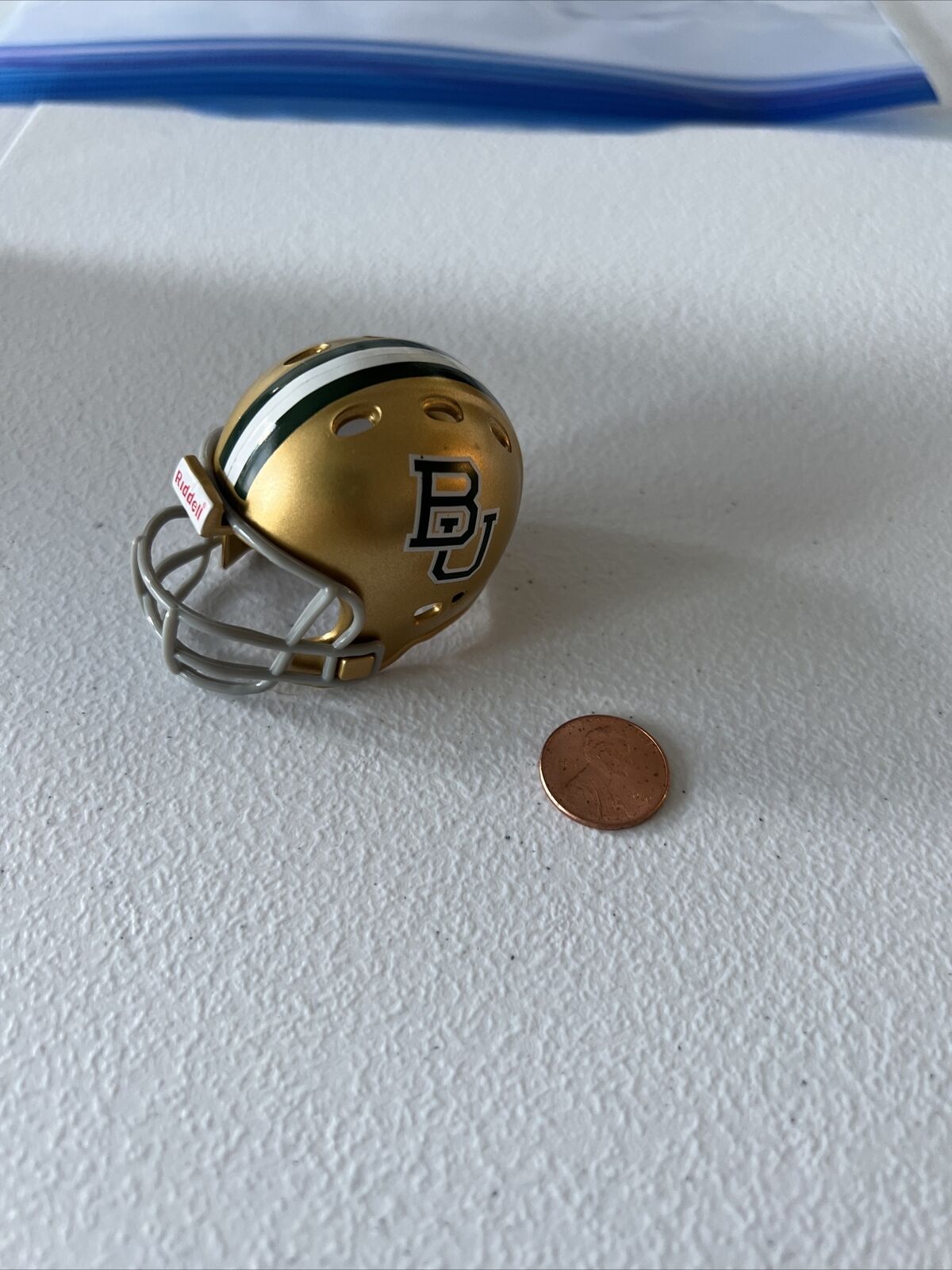 NCAA Baylor  Riddell Brand Licensed May 2015 Mini Helmet Pocket Size New