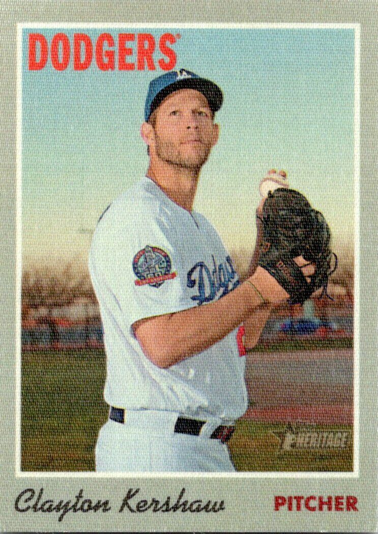 Topps Heritage 2019 Clayton Kershaw Sticker Walmart Exclusive