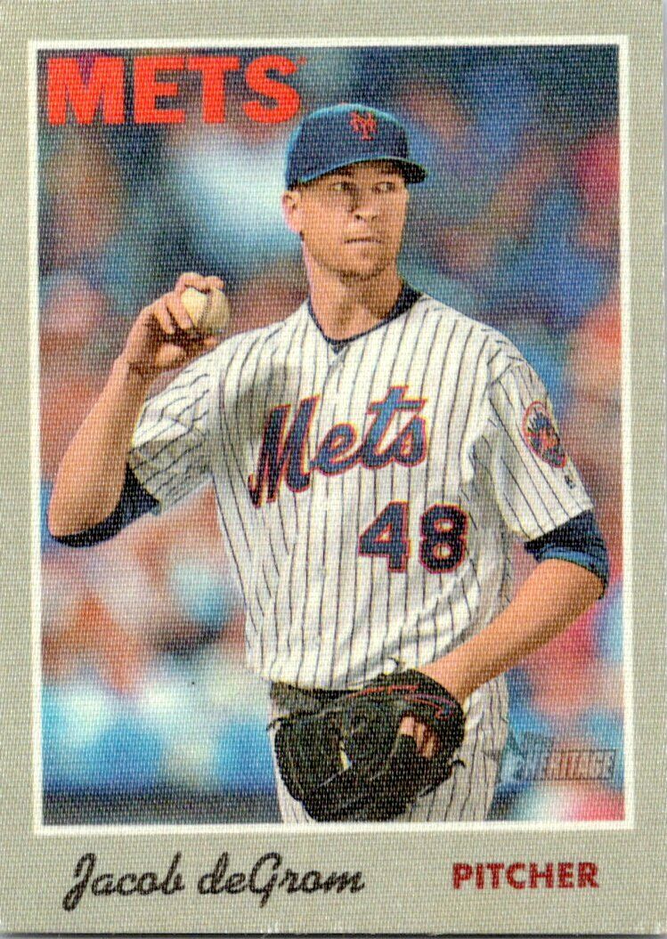 Topps Heritage 2019 Jacob deGrom Sticker Walmart Exclusive